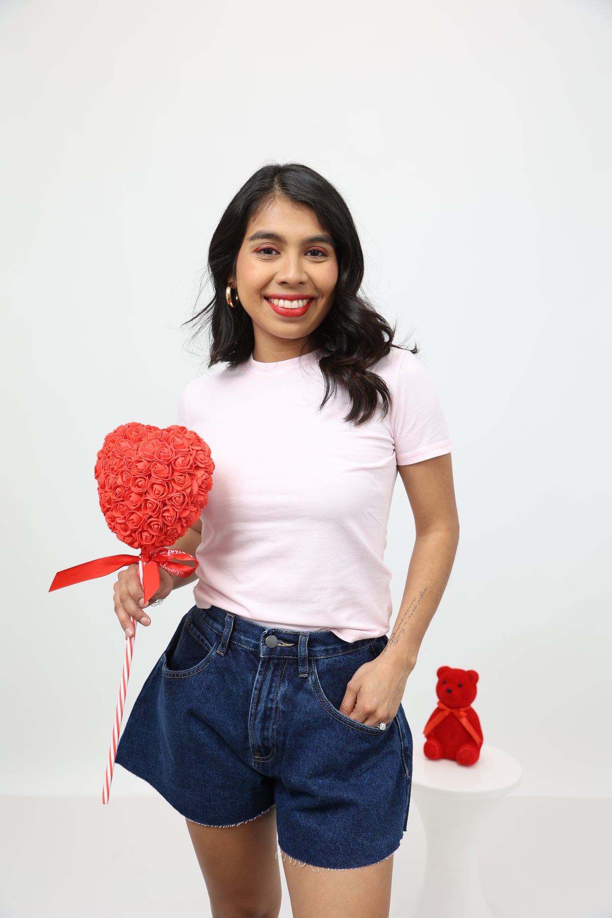 Denim Flare Amor Bell Cotton Short