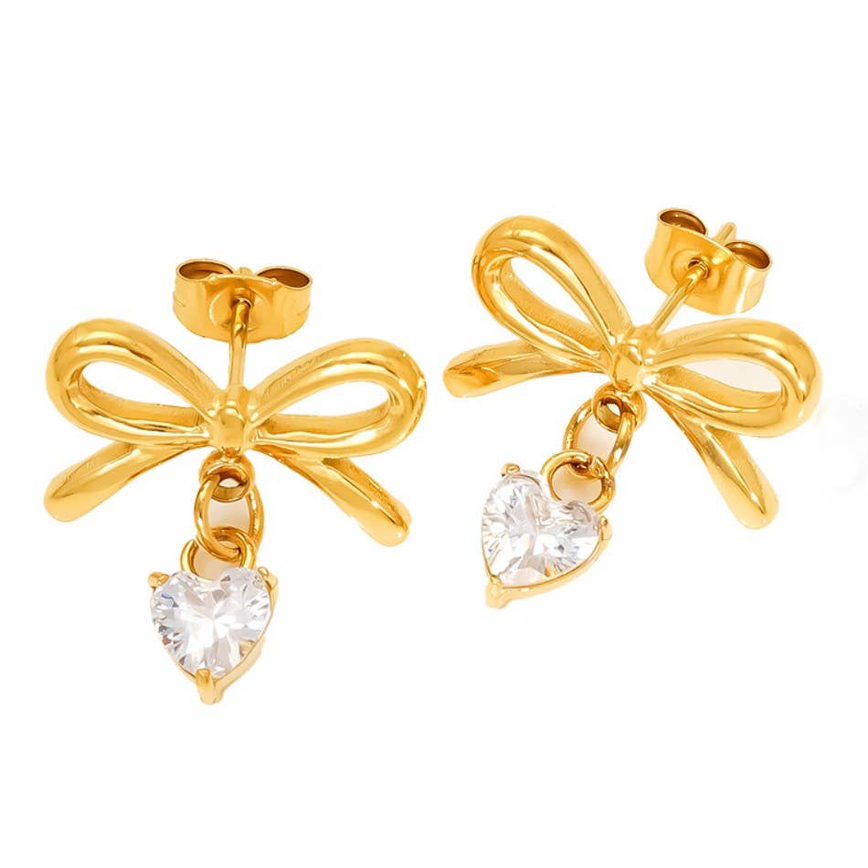 LOVE AT FIRST BOW EARRINGS
