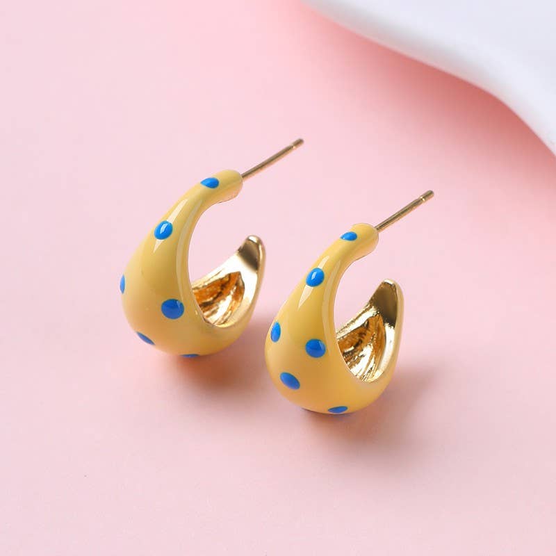 NO POS WOW POLKADOT EARRINGS