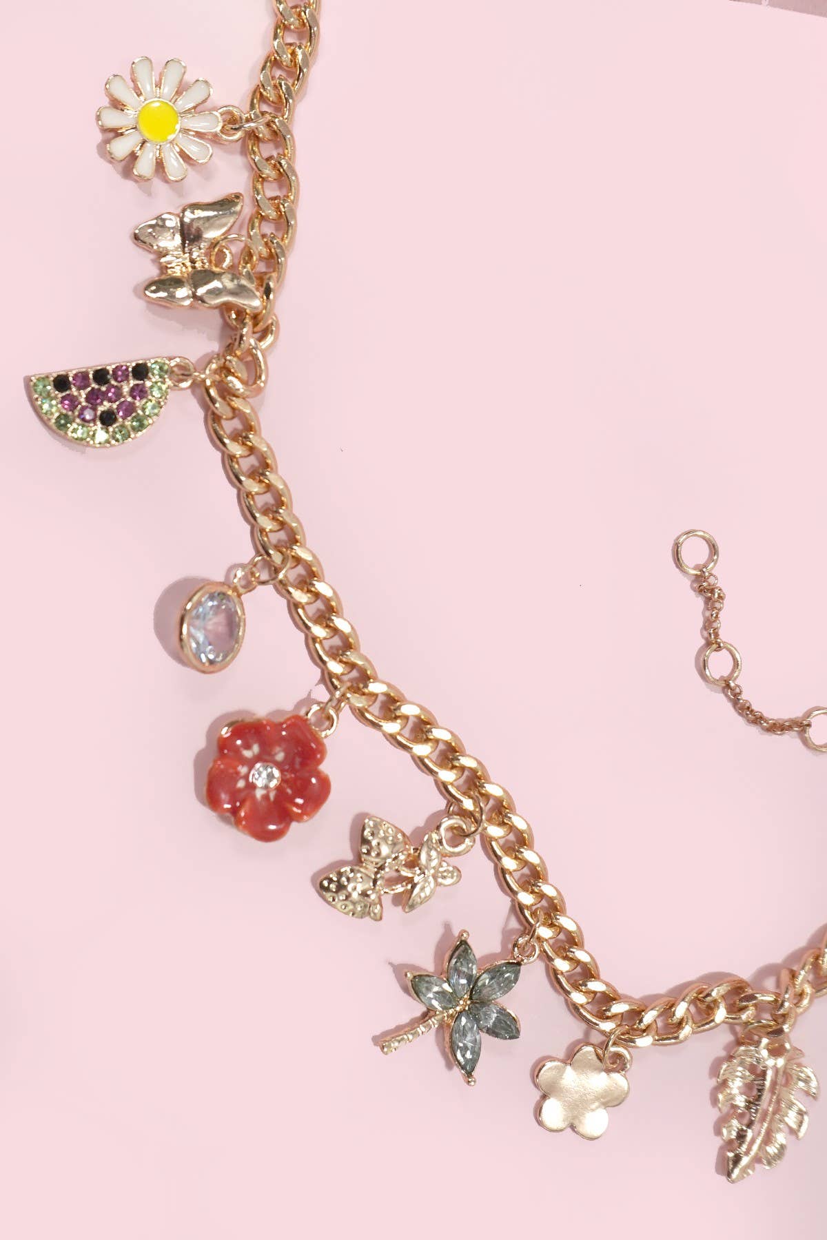 MULTI CHARM FLOWER FRUIT EPOXY BRACELETS