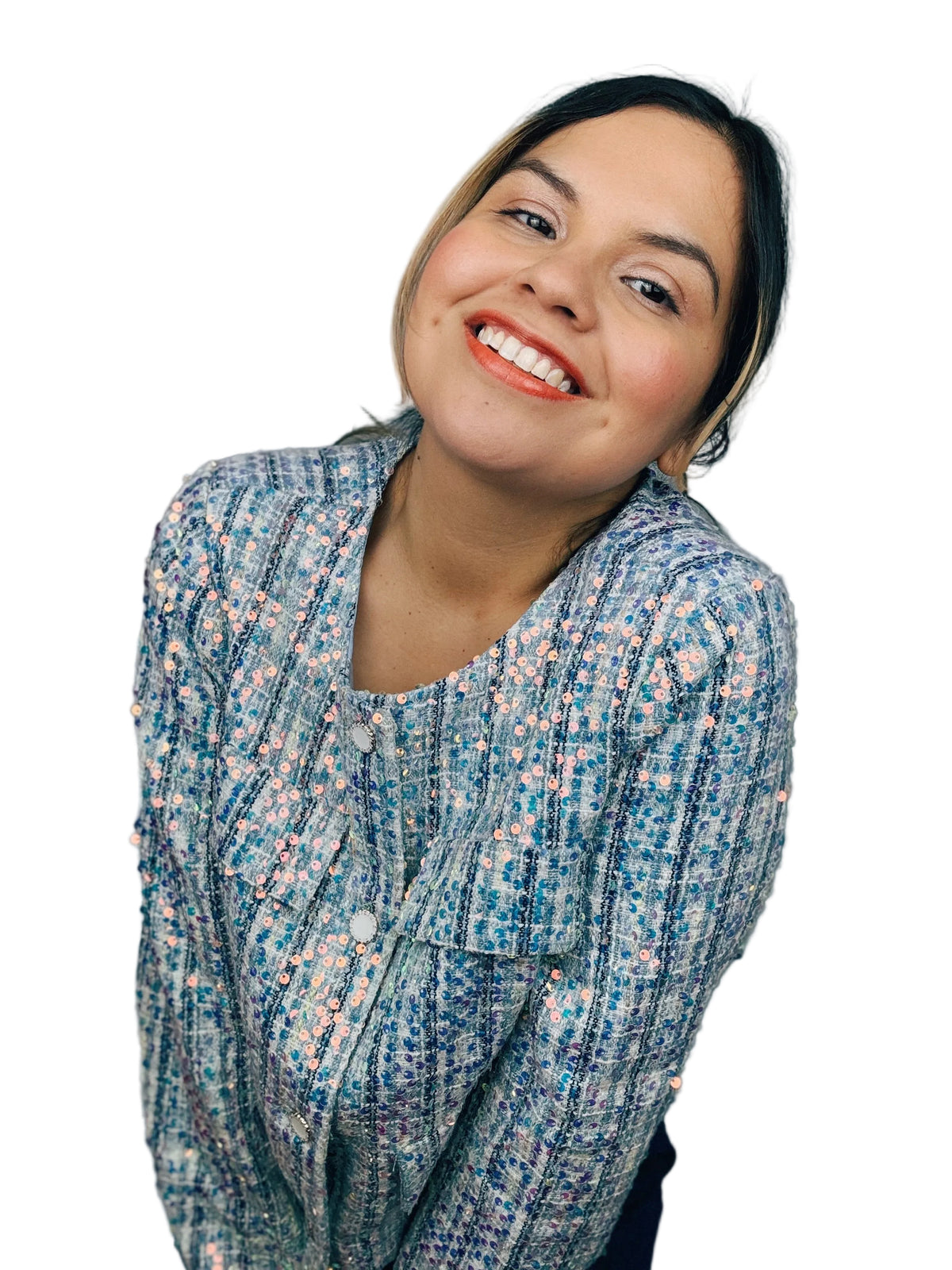 Fairy-Tale Sequin Tweed Jacket
