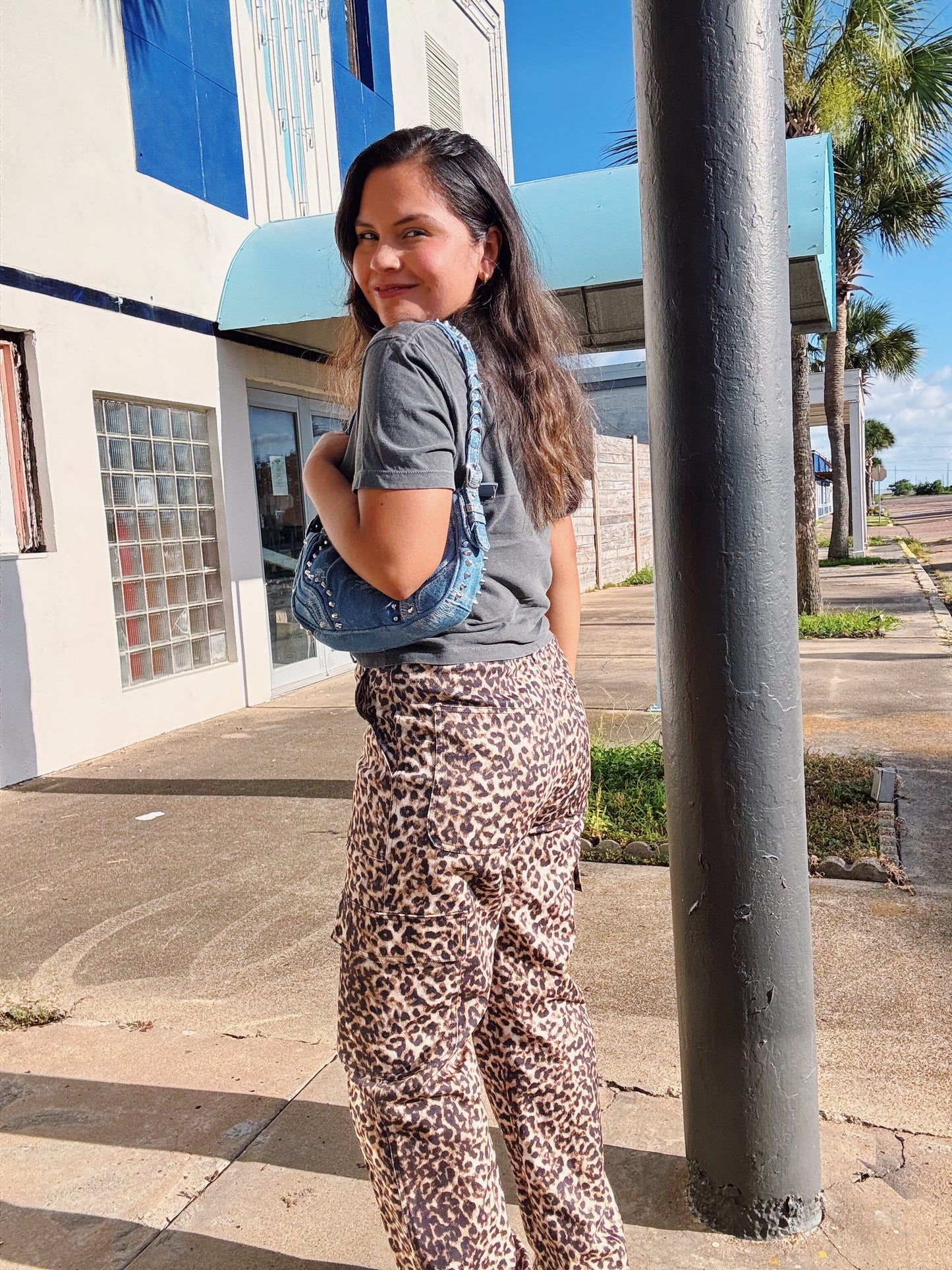 Wild Summer Leopard Print Cargo Pants