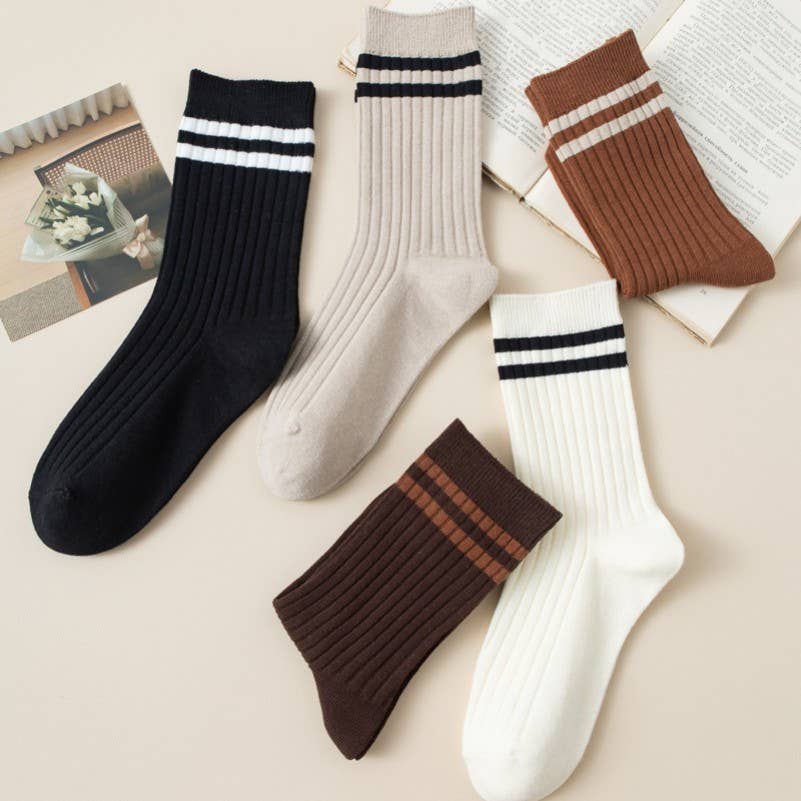 COFFEE RUN RETRO CREW SOCKS