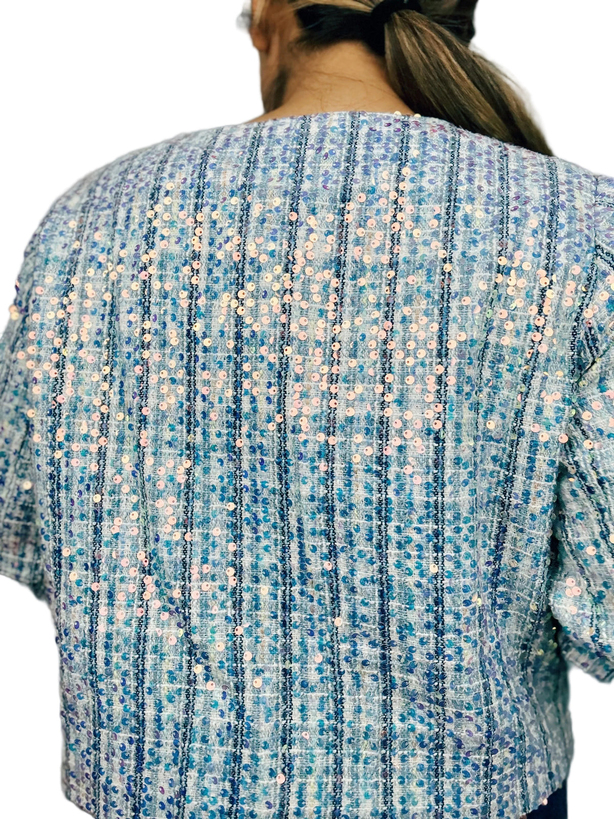 Fairy-Tale Sequin Tweed Jacket