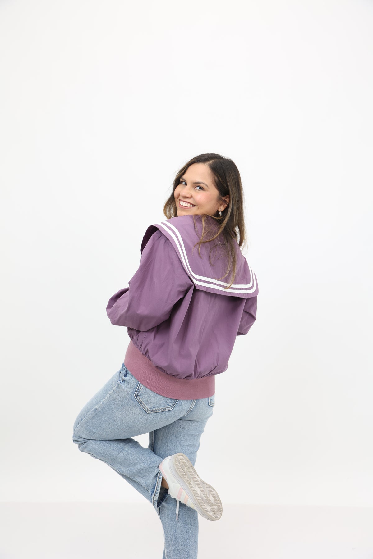 Peter Pan Cotton Jacket (Violet)