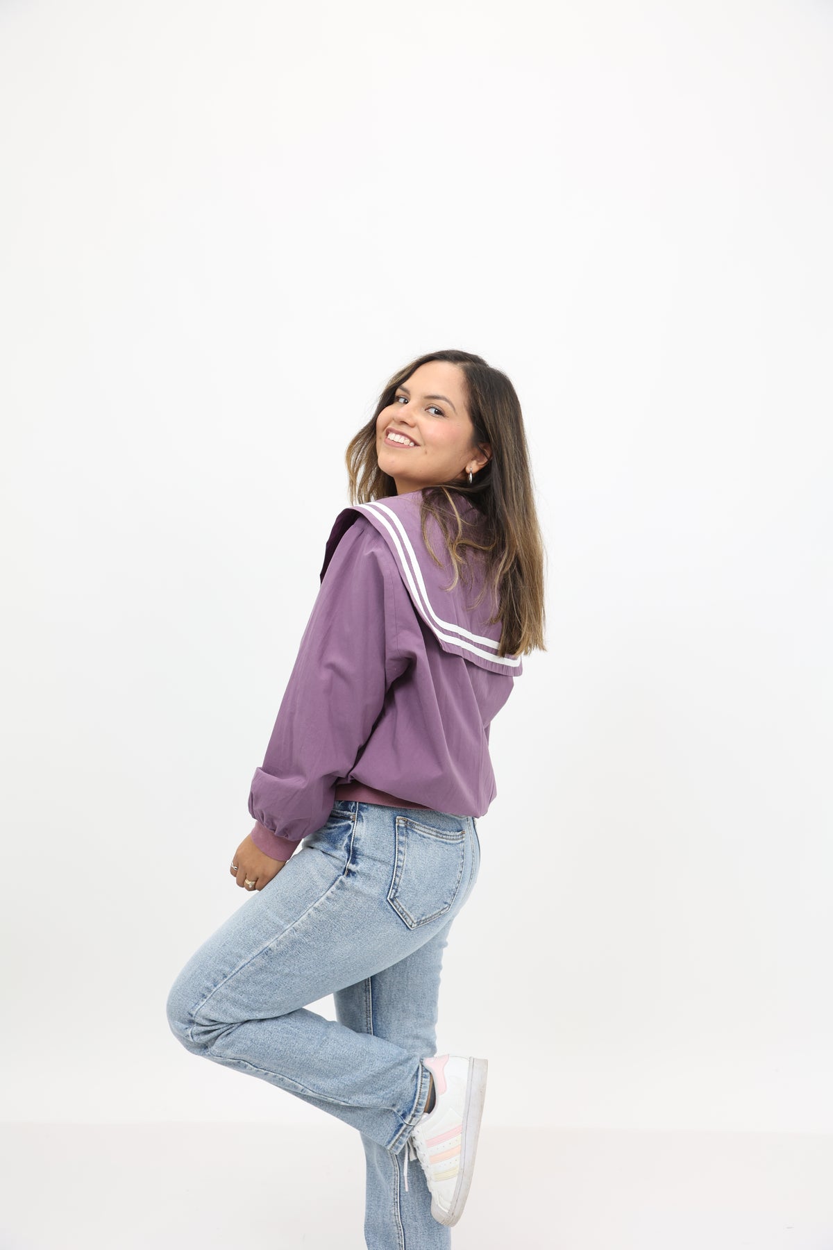 Peter Pan Cotton Jacket (Violet)