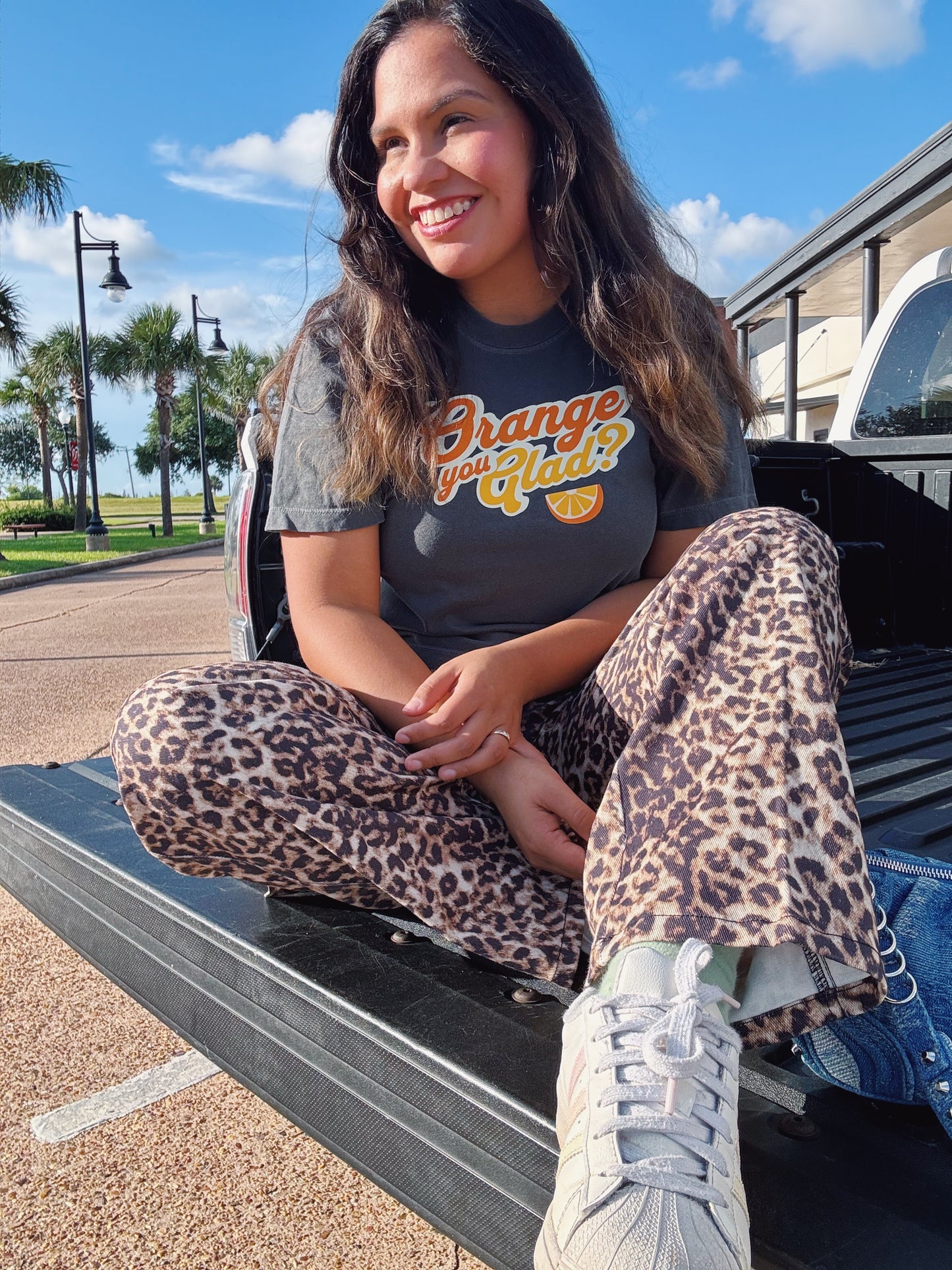 Orange you Glad Boxy Cotton Tee