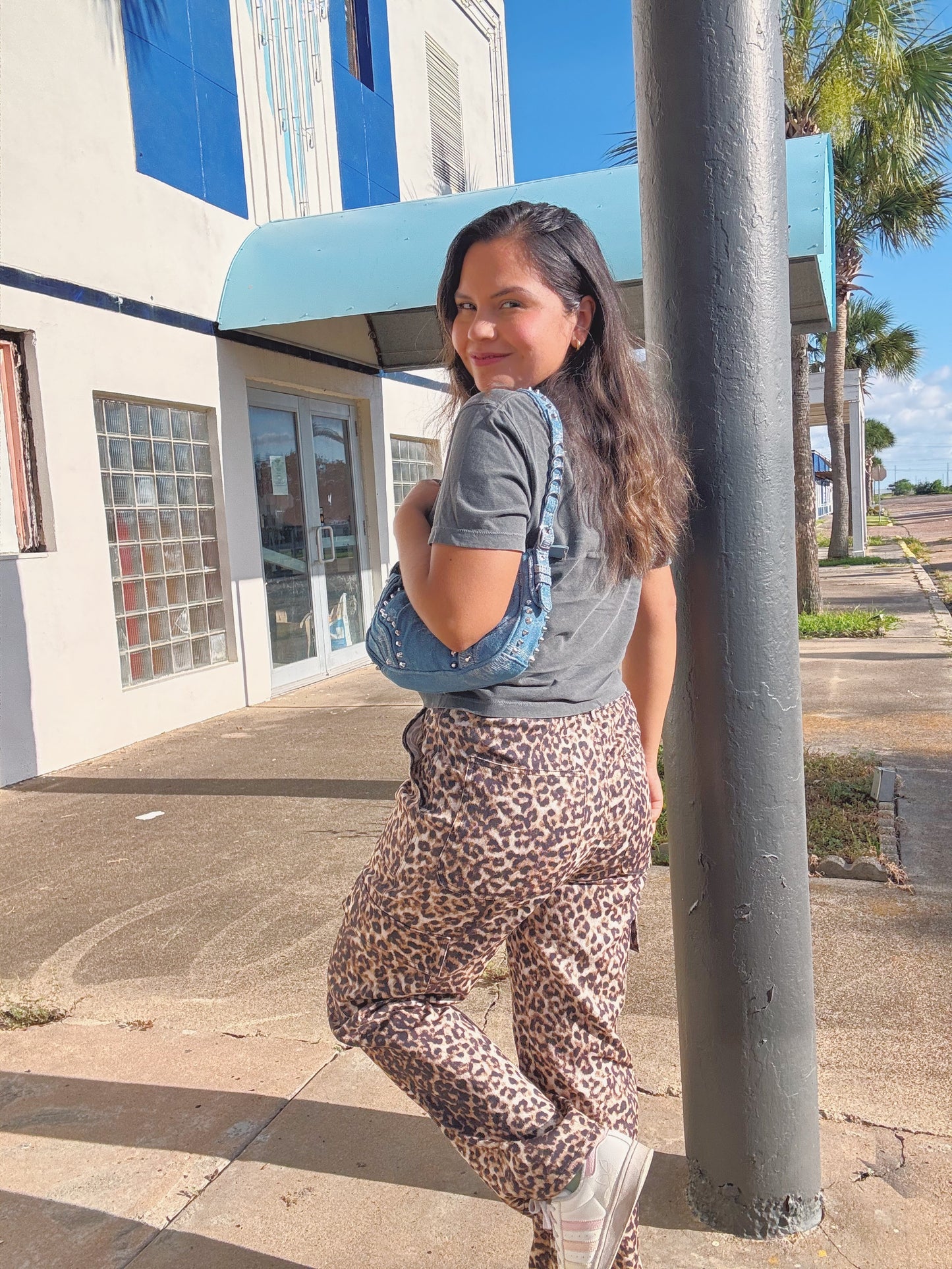 Wild Summer Leopard Print Cargo Pants