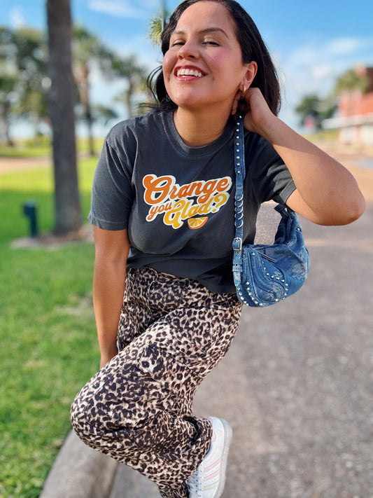 Orange you Glad Boxy Cotton Tee