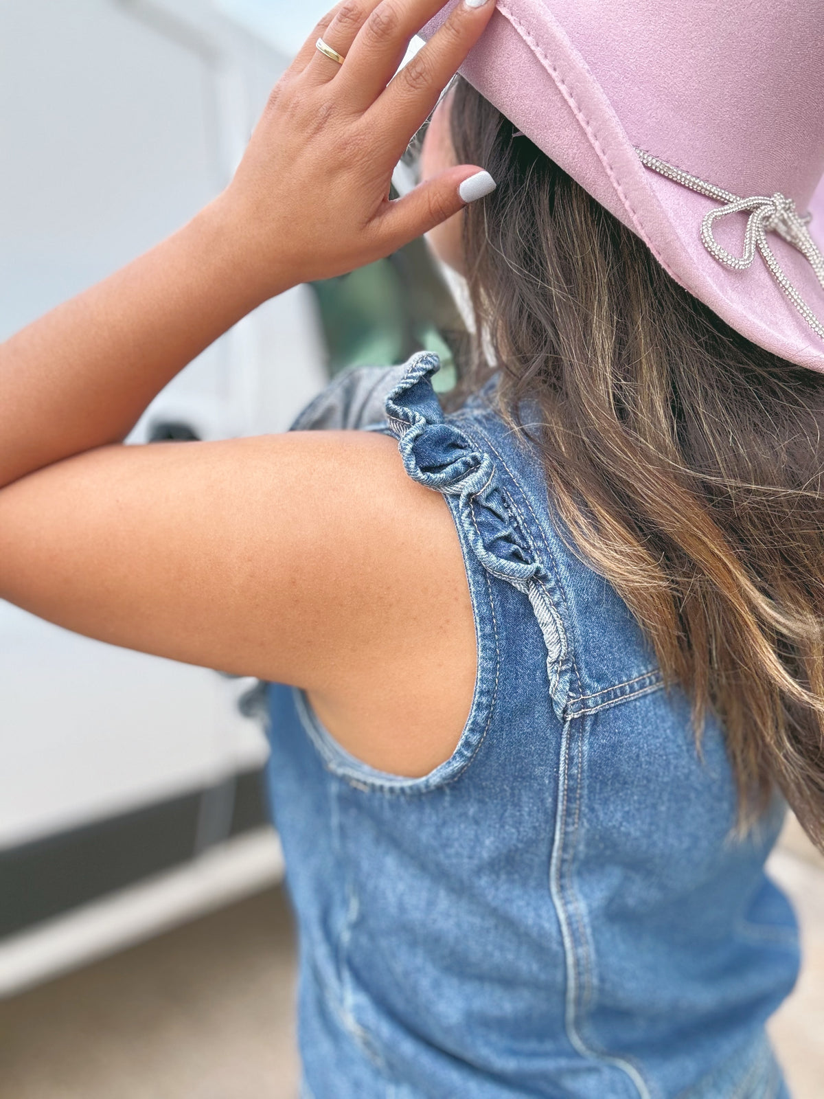Light Purple Bow Detail Hat