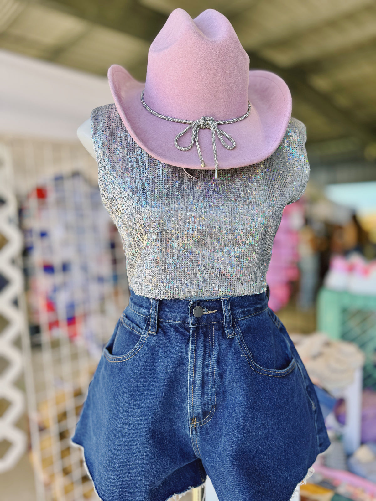 Light Purple Bow Detail Hat