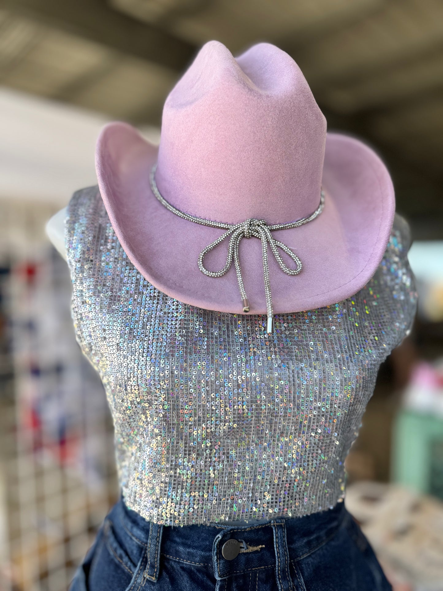 Light Purple Bow Detail Hat