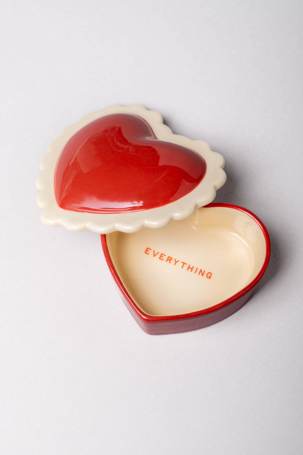 Ceramic Trinket Box, Heart