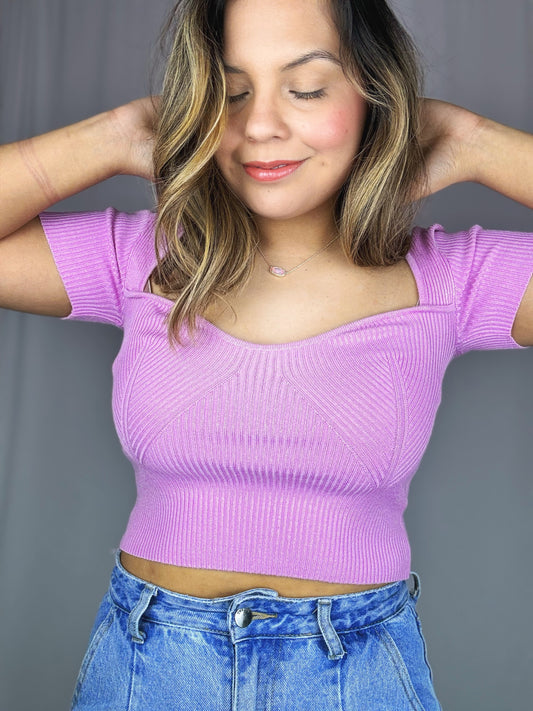 Pink Spring Crop Top