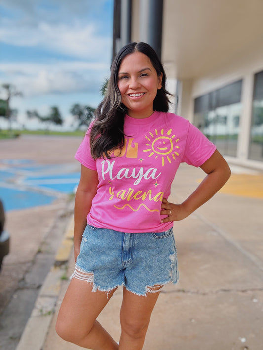 Sol, Playa y arena Cotton Tee