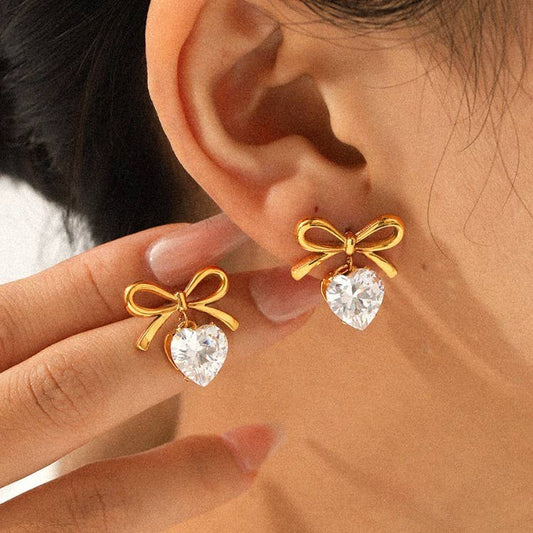 LOVE AT FIRST BOW EARRINGS