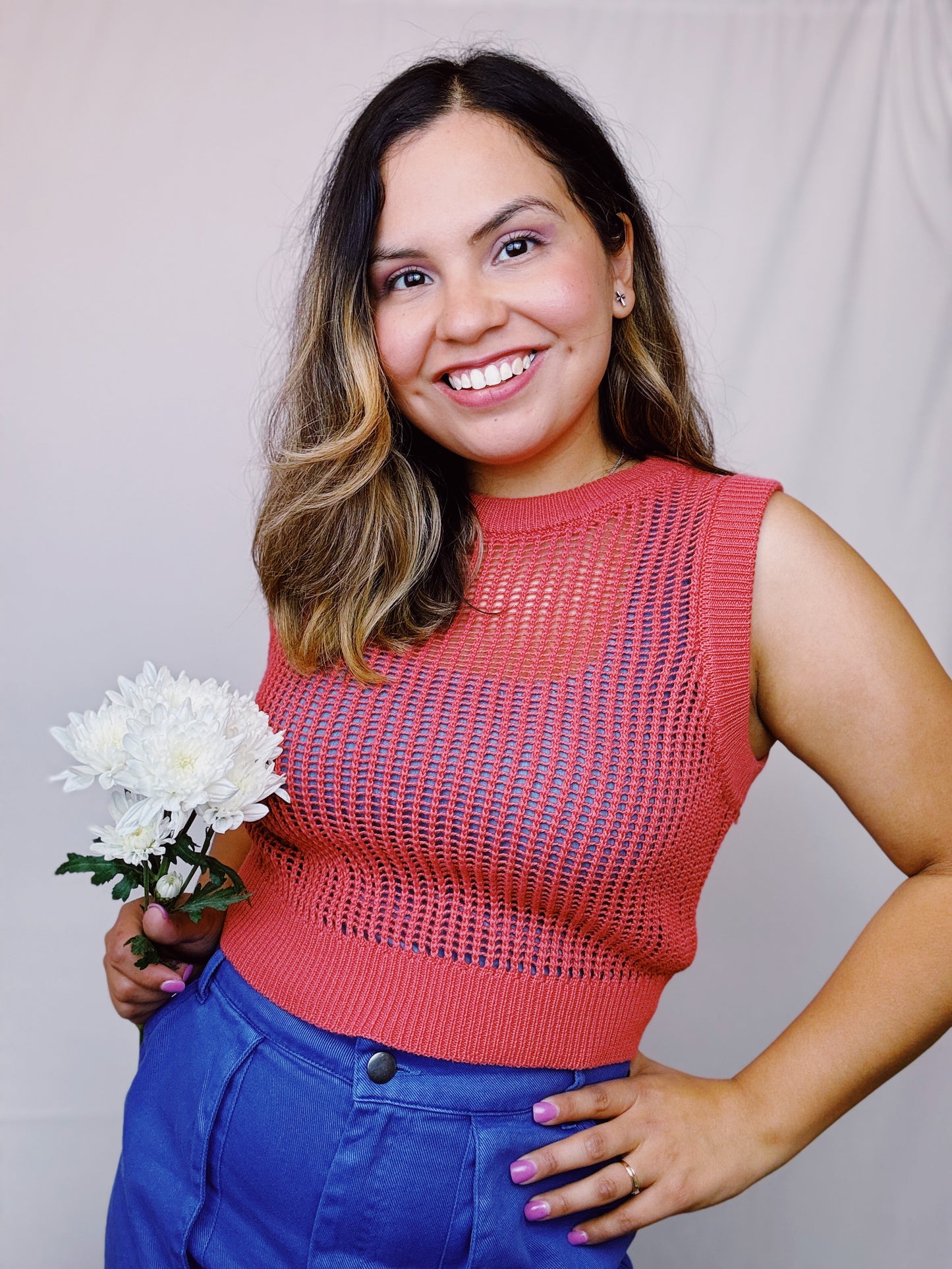 Knit Brick Crop Top