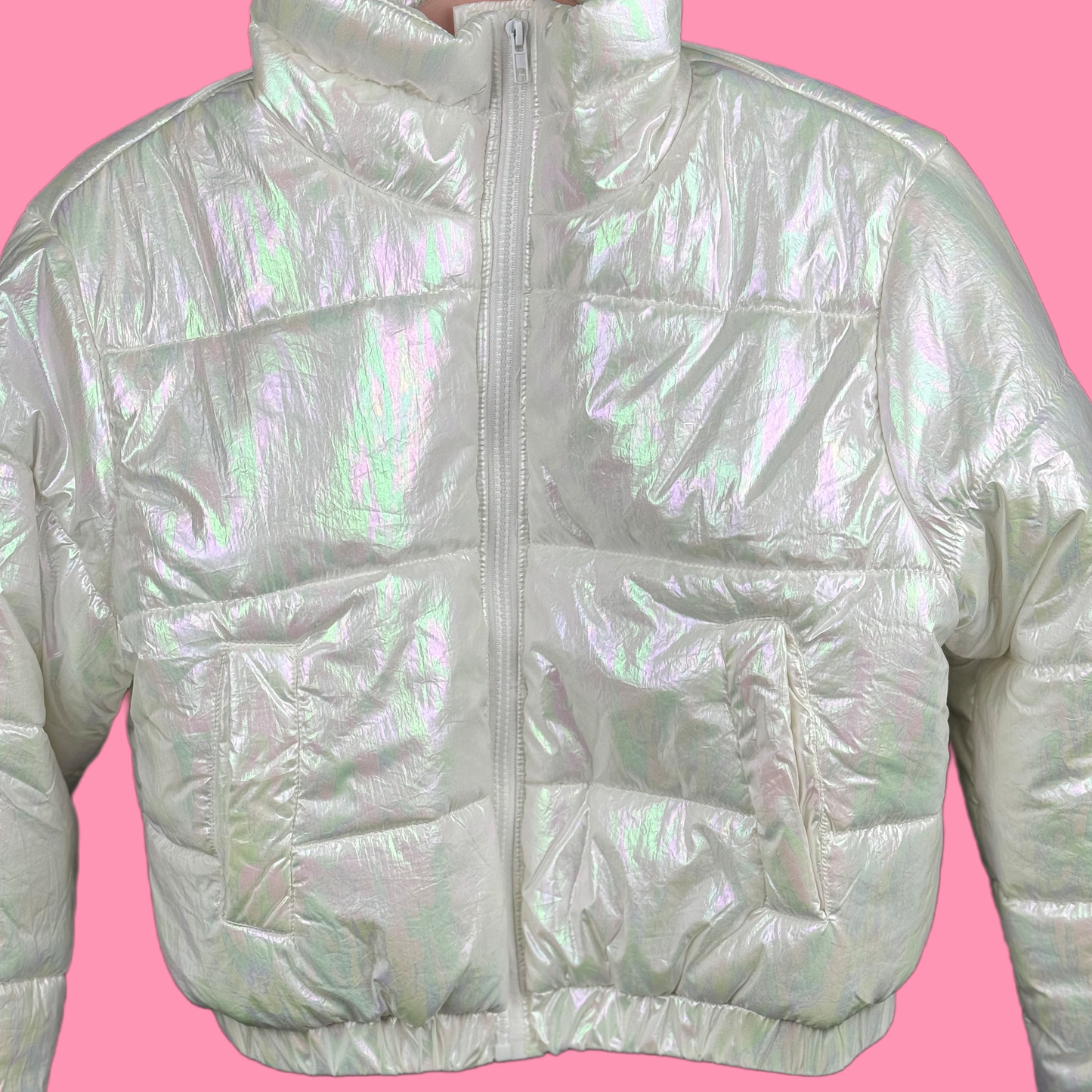 Dreamer Pearl Crop Puffer Jacket