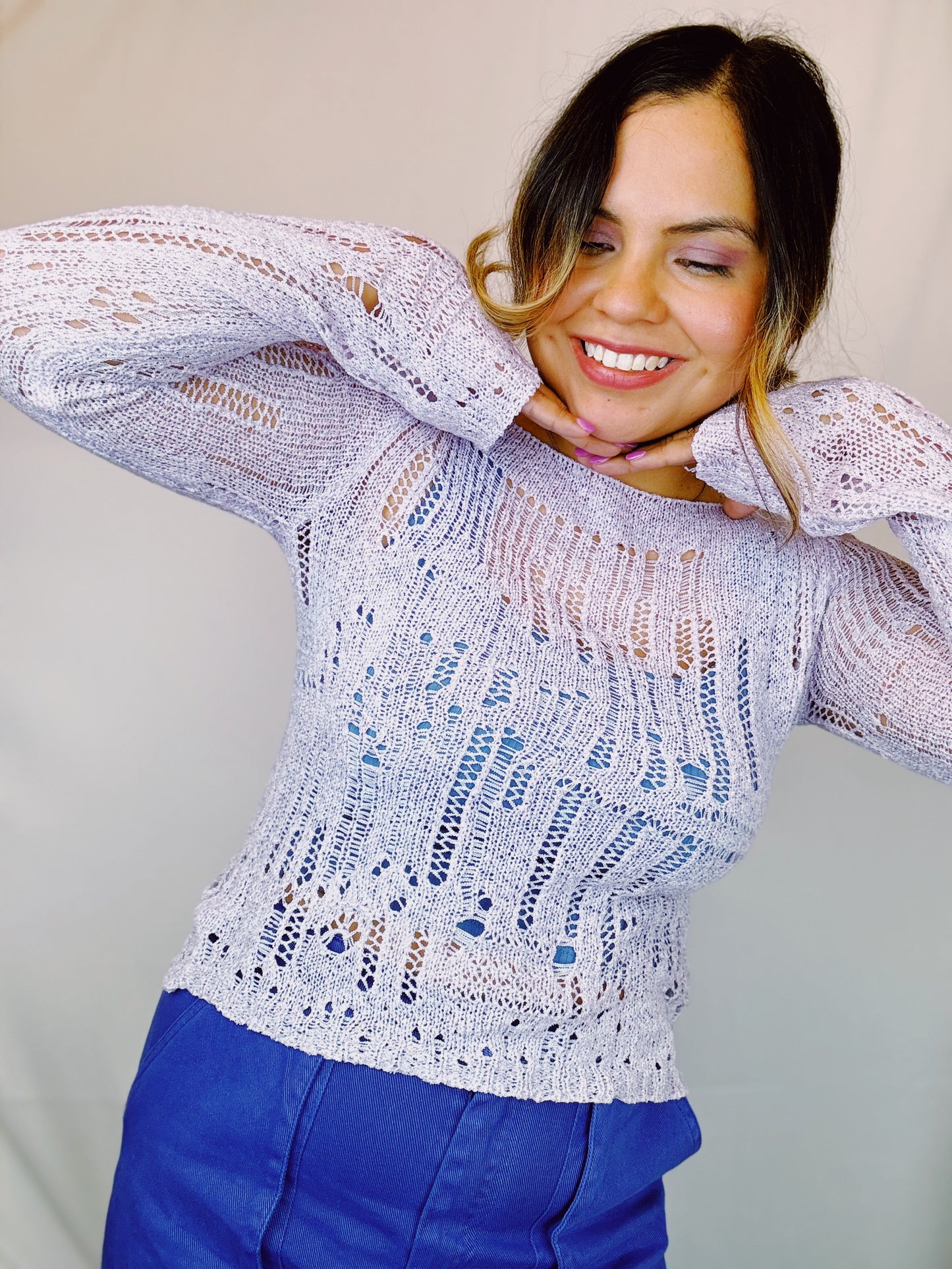 Lavender Spring Feeling Knit Top