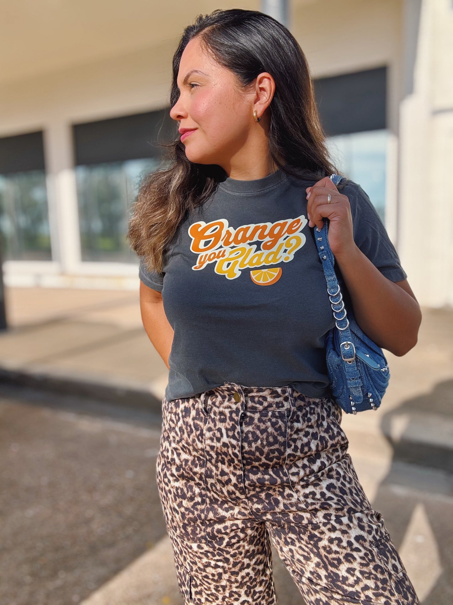Orange you Glad Boxy Cotton Tee