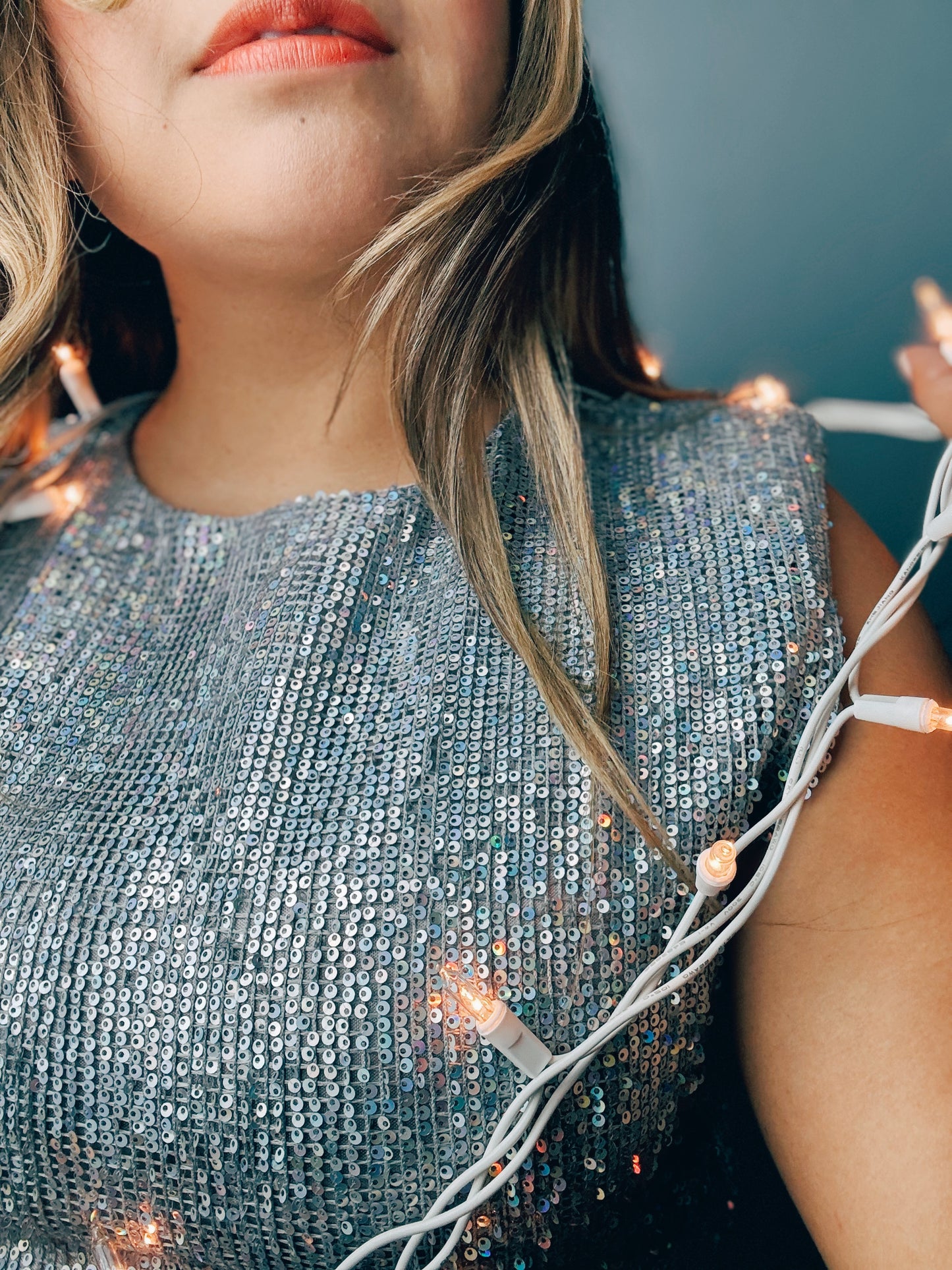 Stellar Silver Muscle Top