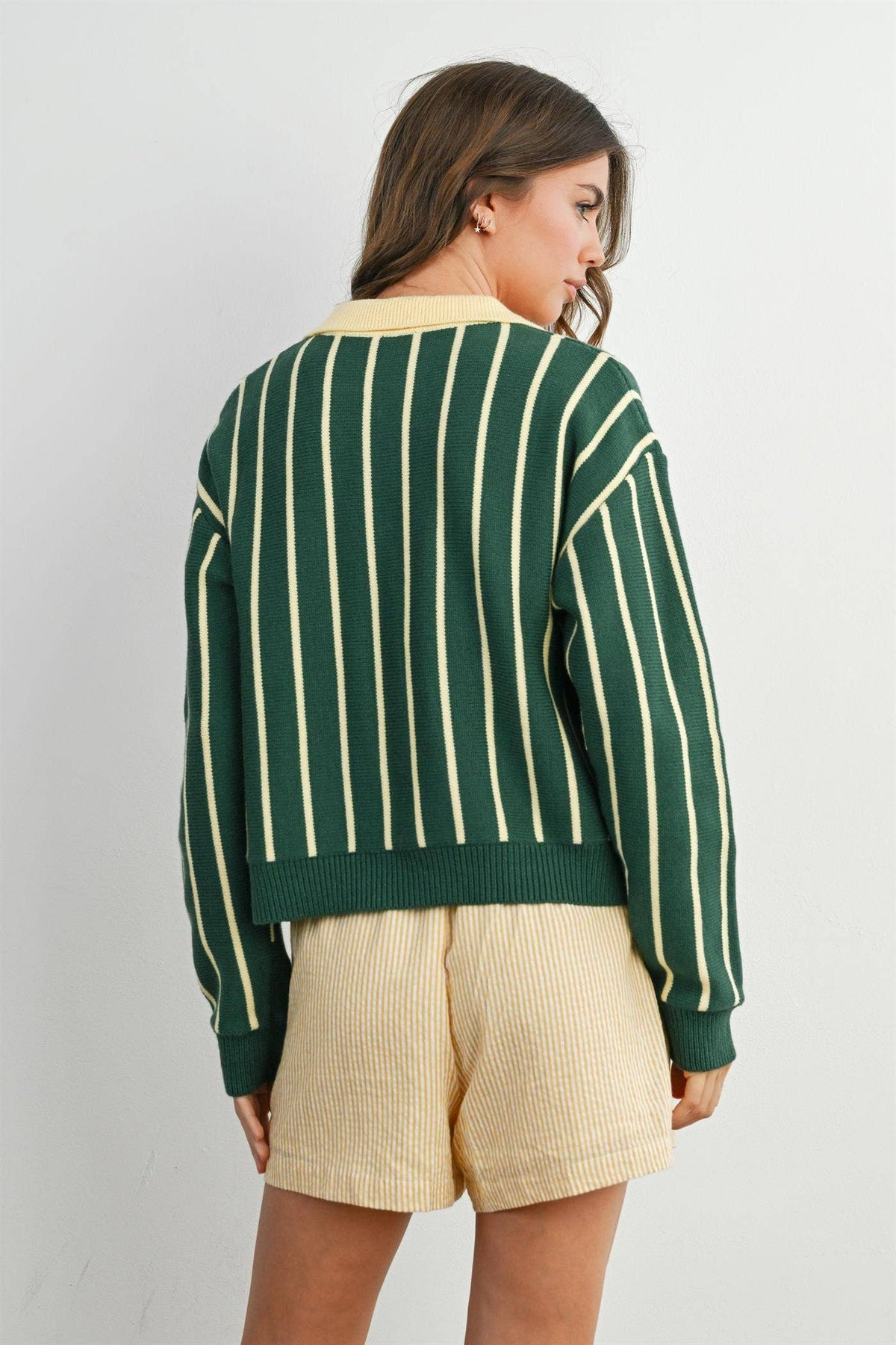LA COOL GIRL POLO SWEATER