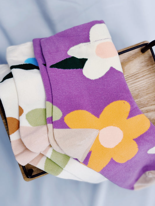 Floral Shower Multi-Color Socks