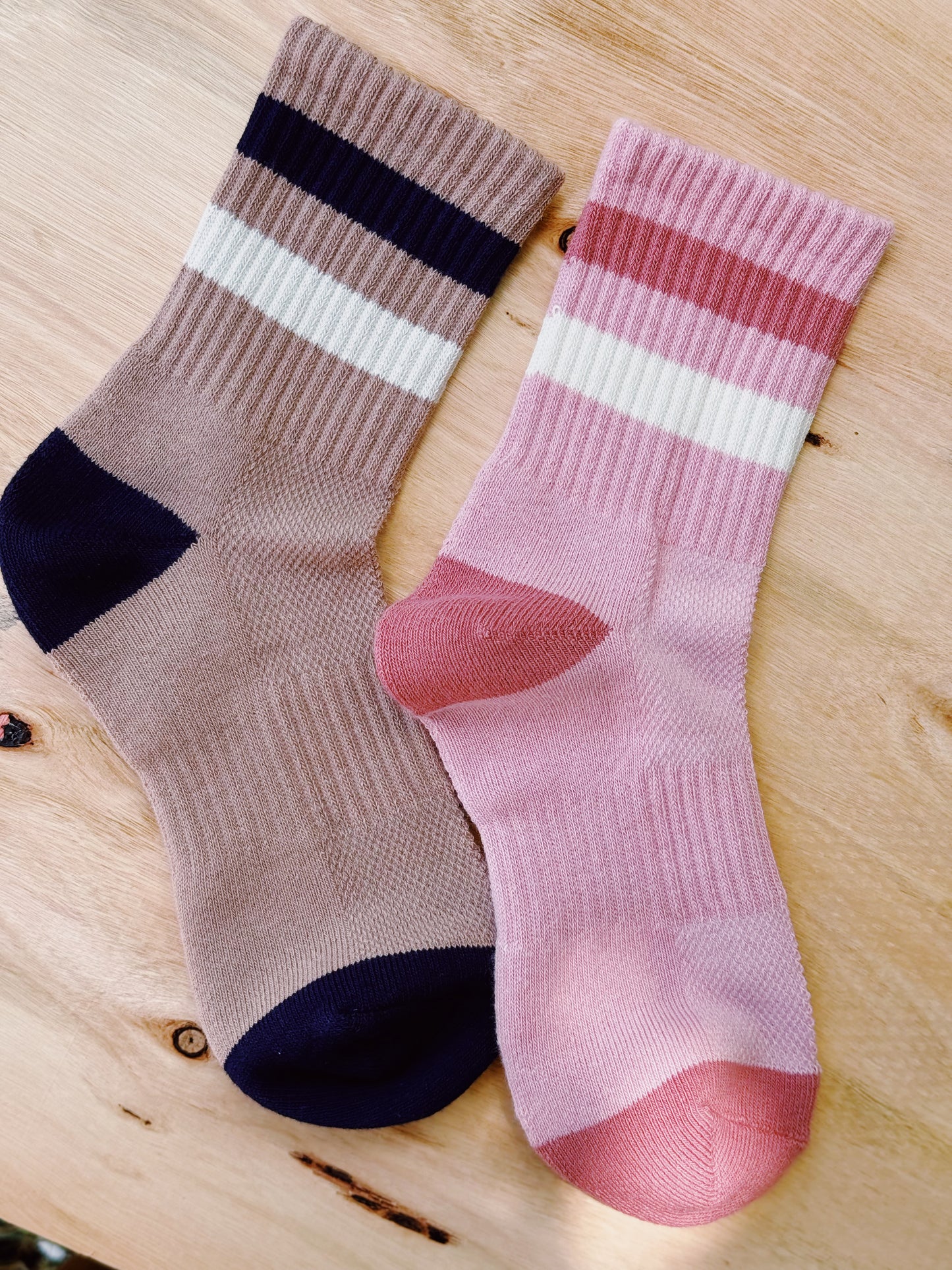 Colorblock Crew Socks