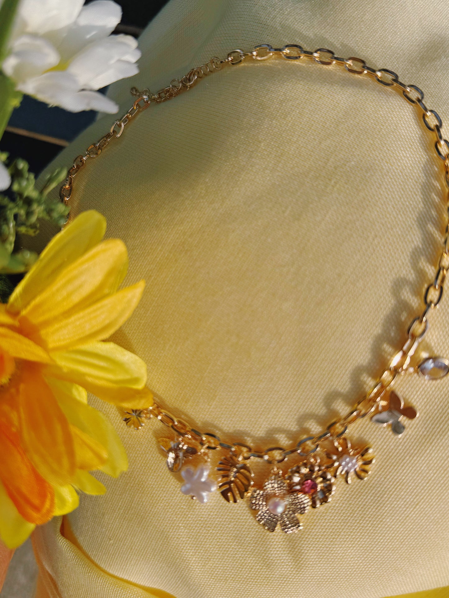 Floral Love Charm Necklace