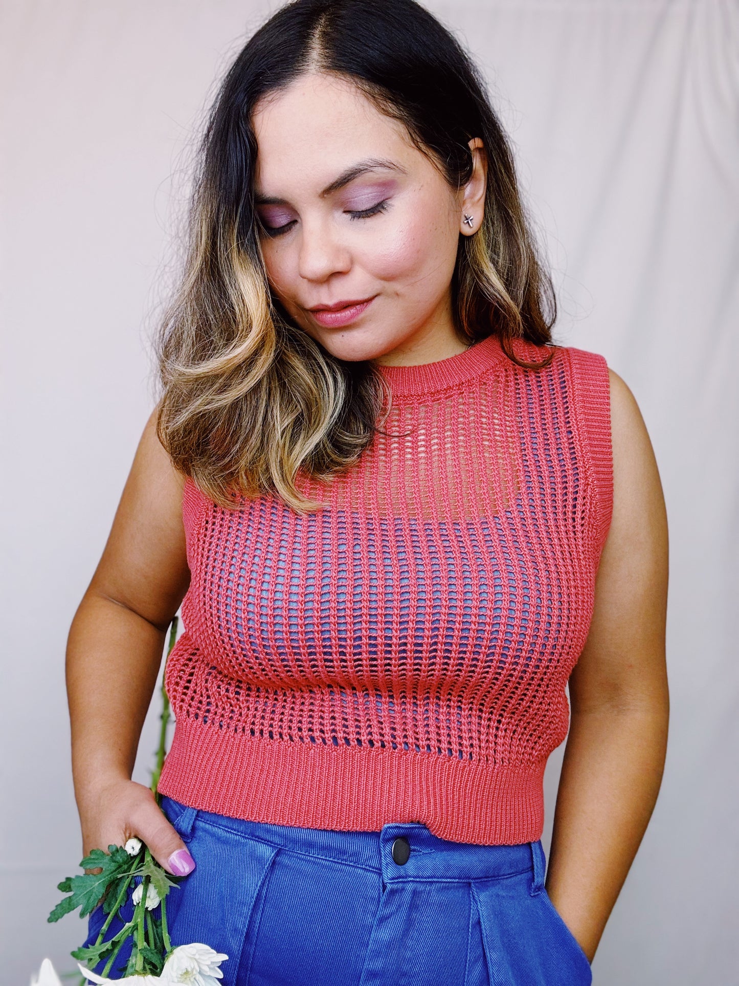 Knit Brick Crop Top