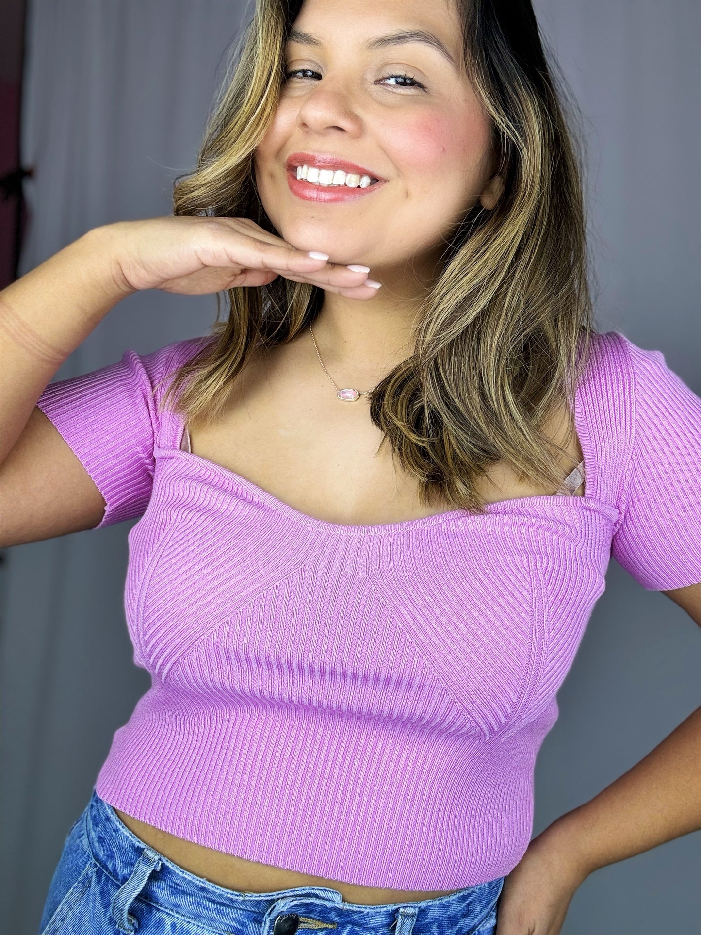 Pink Spring Crop Top