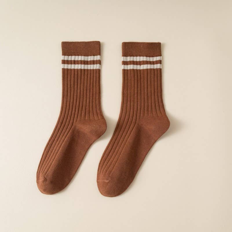 COFFEE RUN RETRO CREW SOCKS