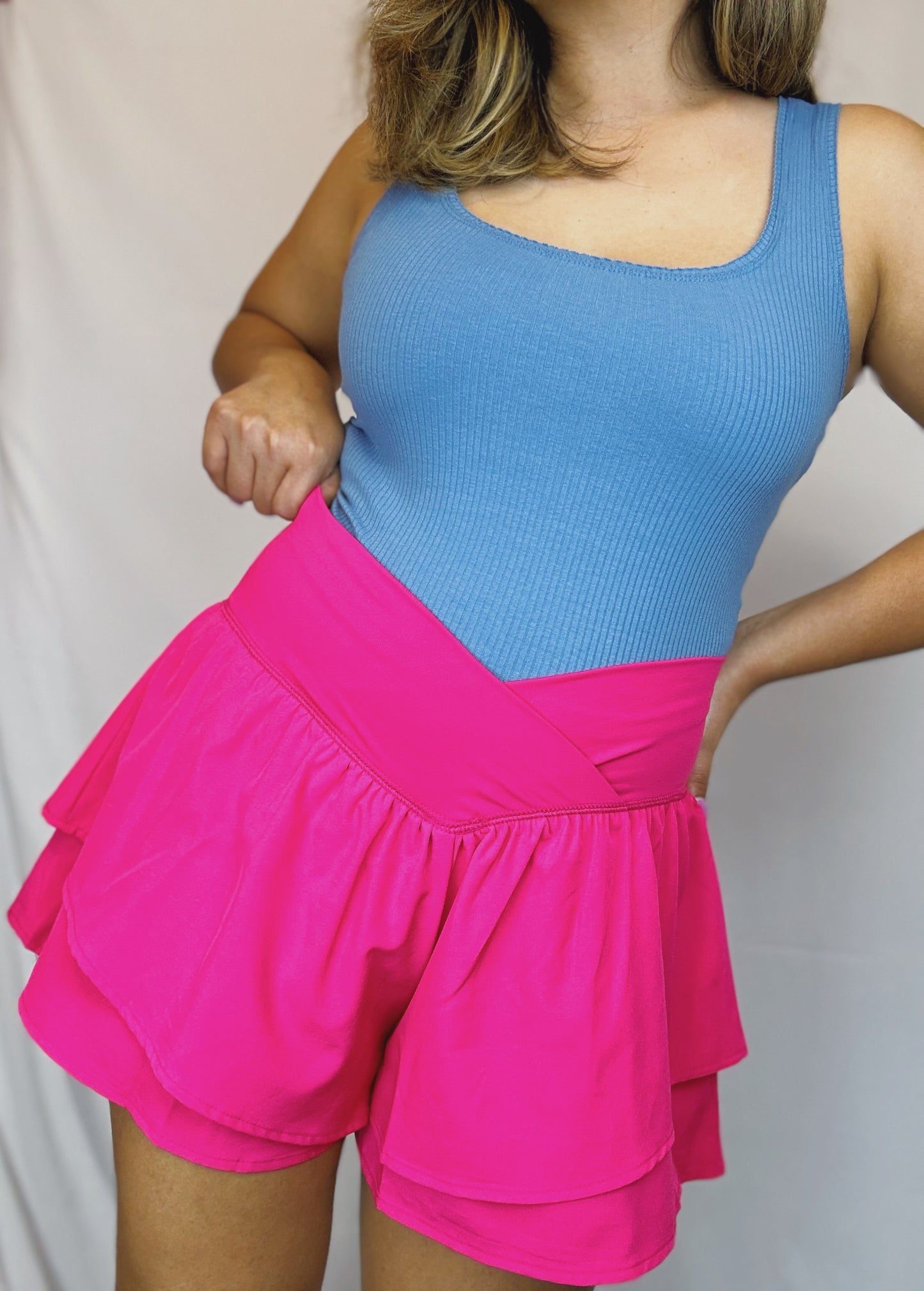 Activewear Ruffle Pink Skort