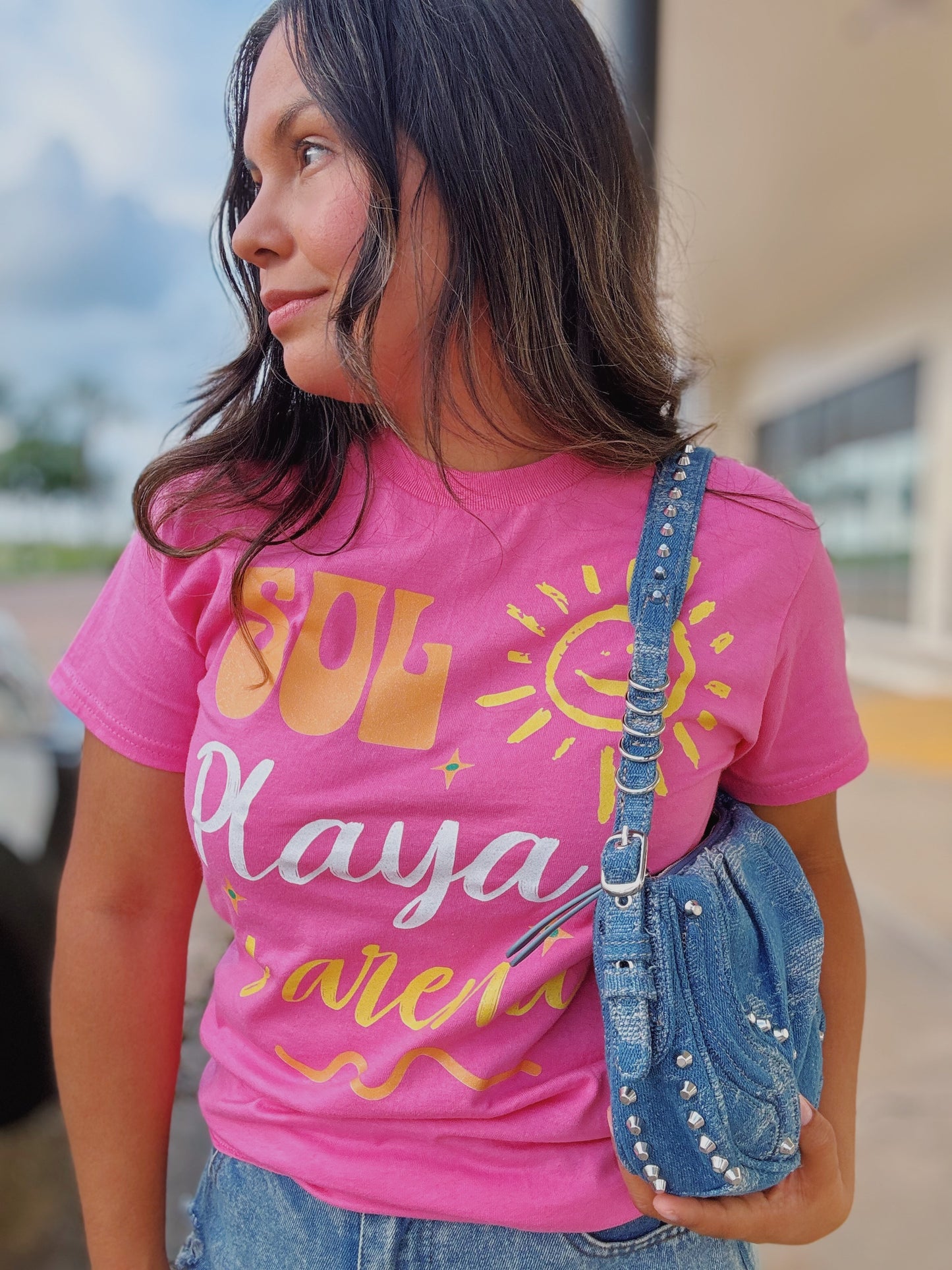 Sol, Playa y arena Cotton Tee
