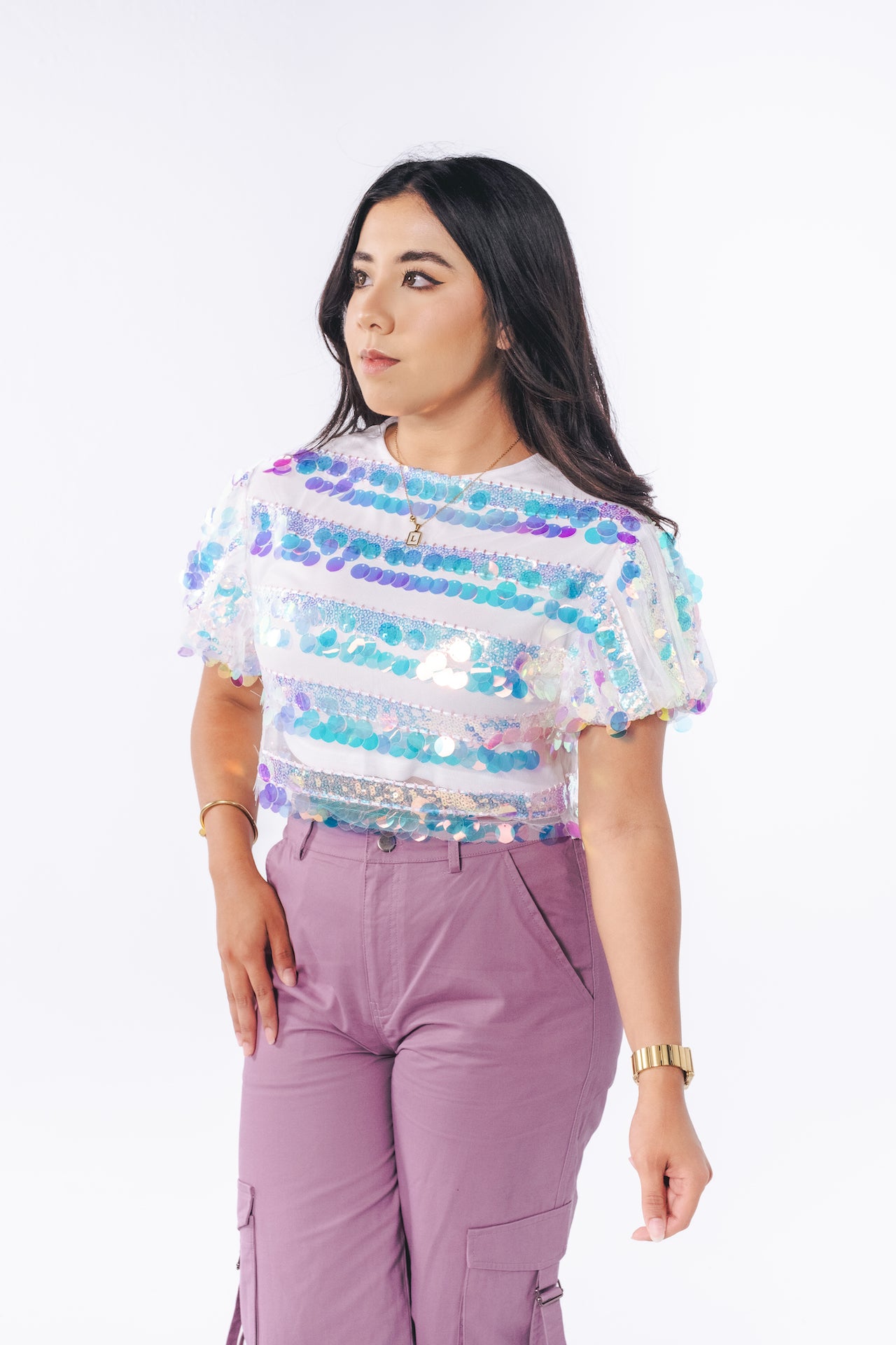 Sequin Fun Crop Top