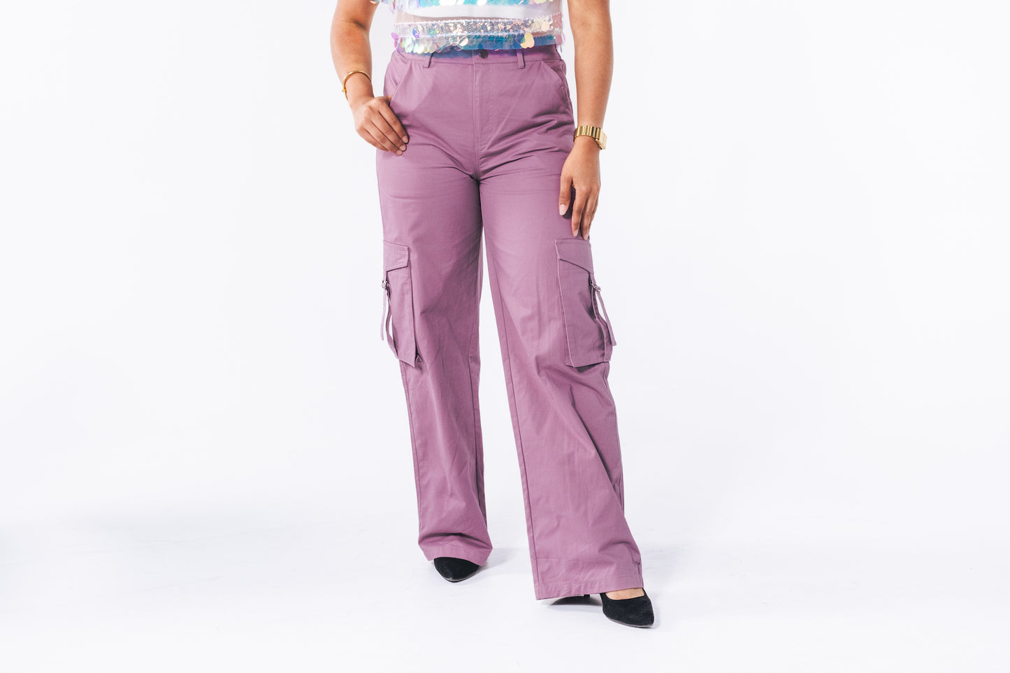 Lavender Cargo Pants