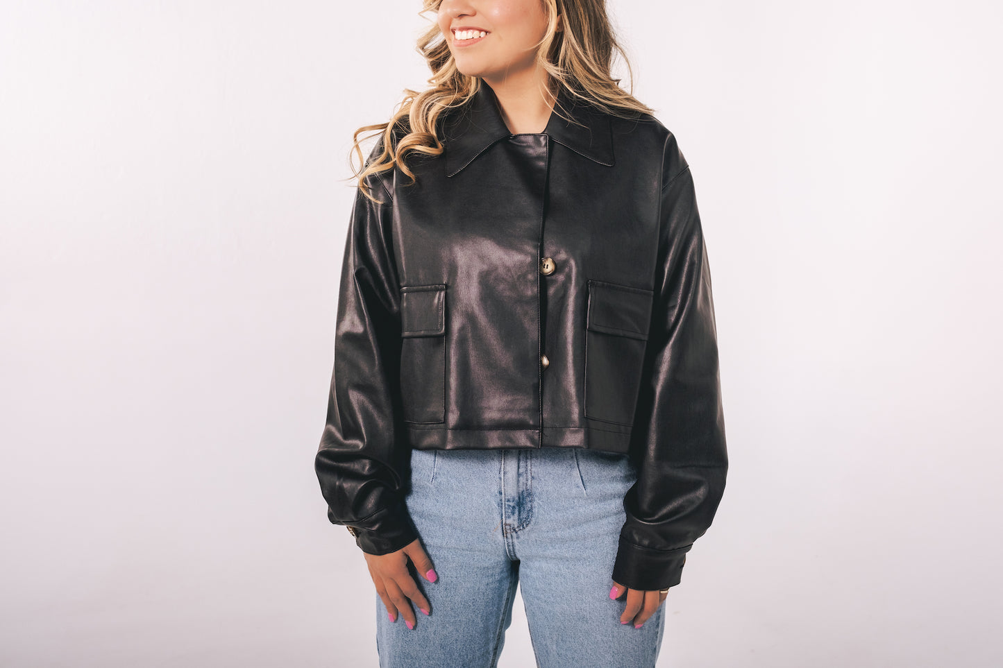 Black Pleather Jacket