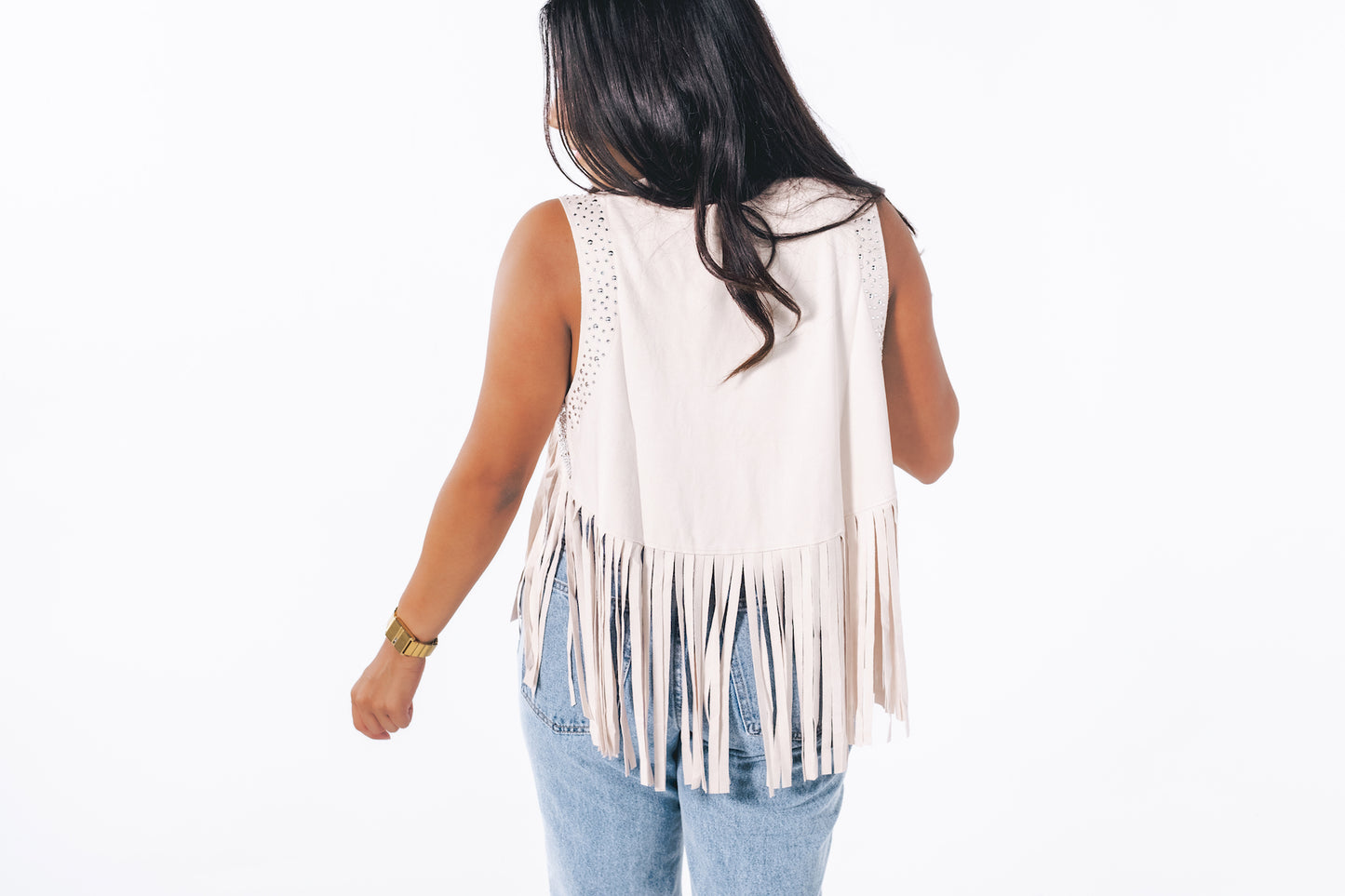 Fringe Rhinestone Vest