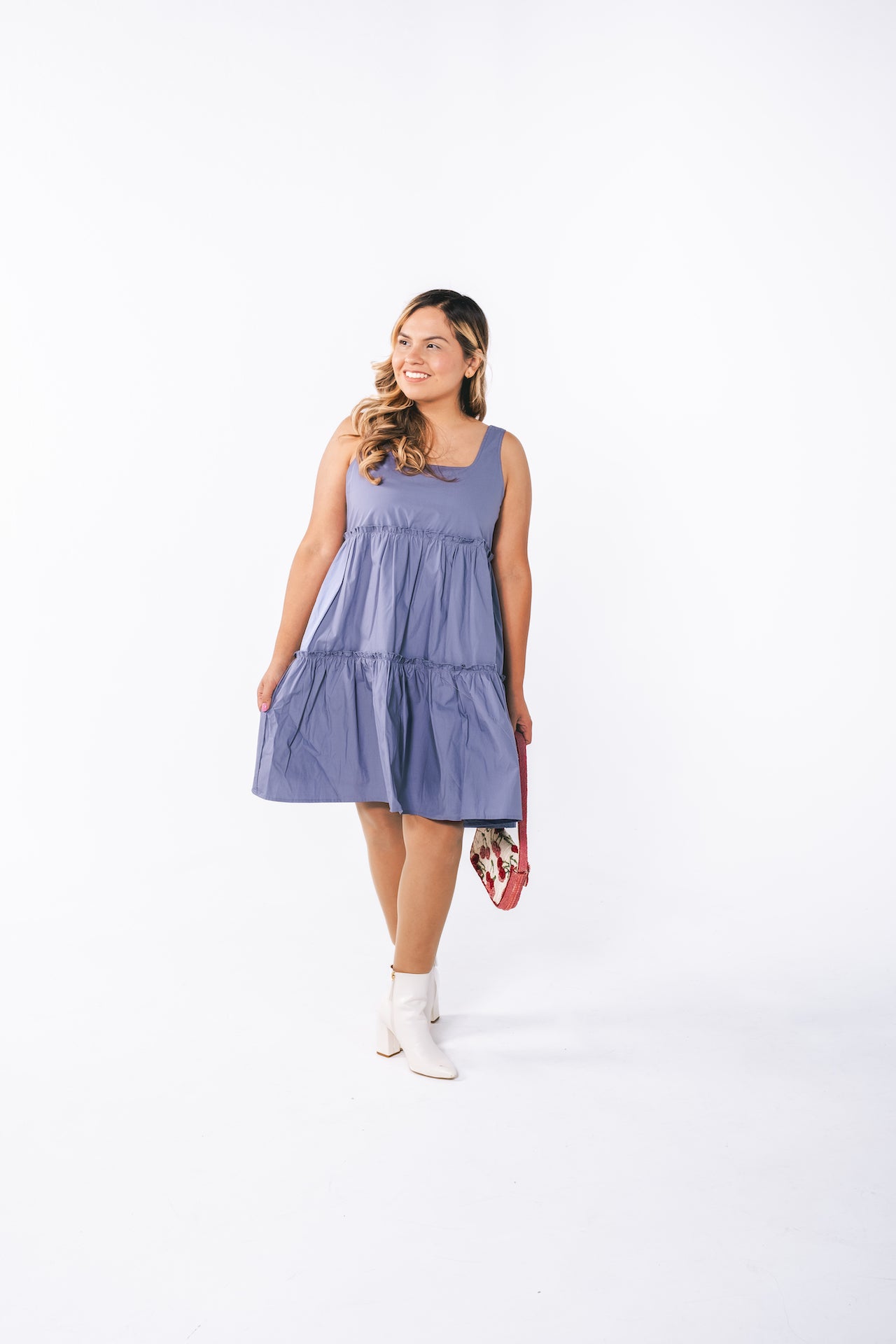 Tiered Vintage Poplin Dress