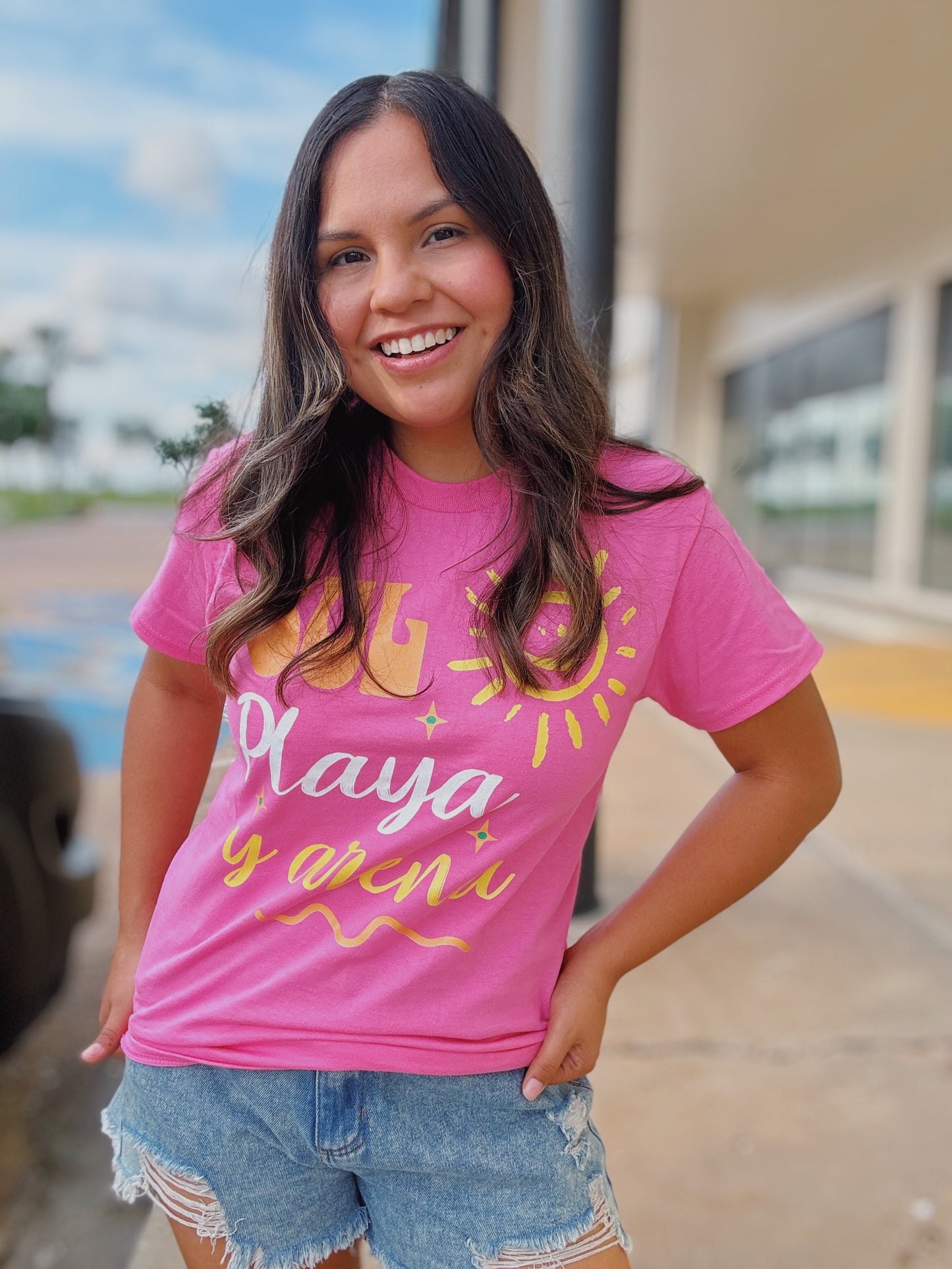 Sol, Playa y arena Cotton Tee