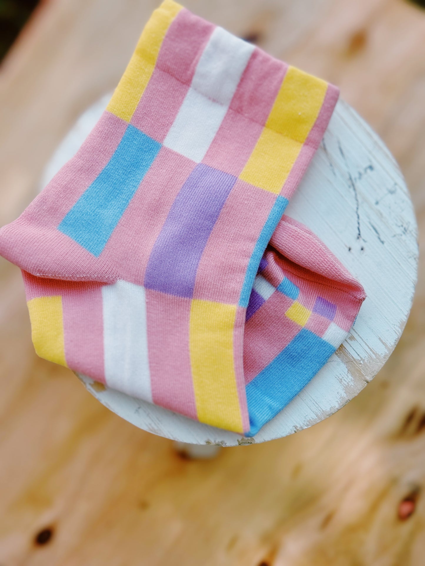 Colorblock Fun Pattern Casual Socks