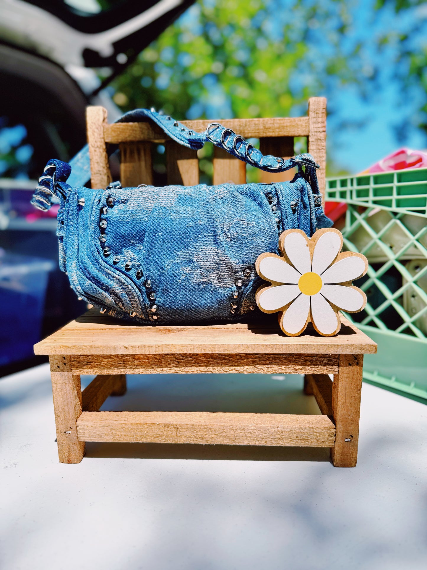 Denim Fever Dark Denim Handbag