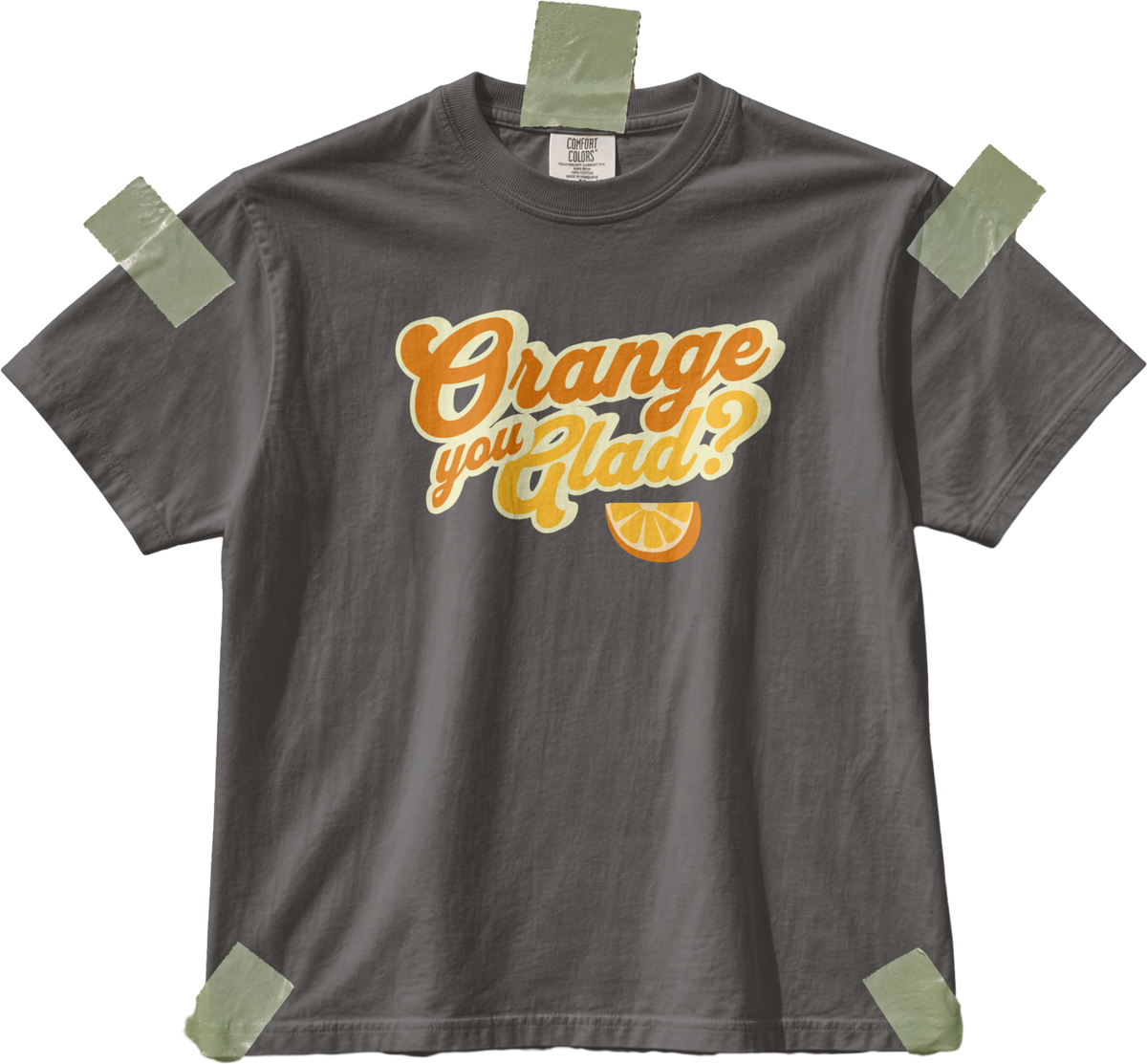 Orange you Glad Boxy Cotton Tee