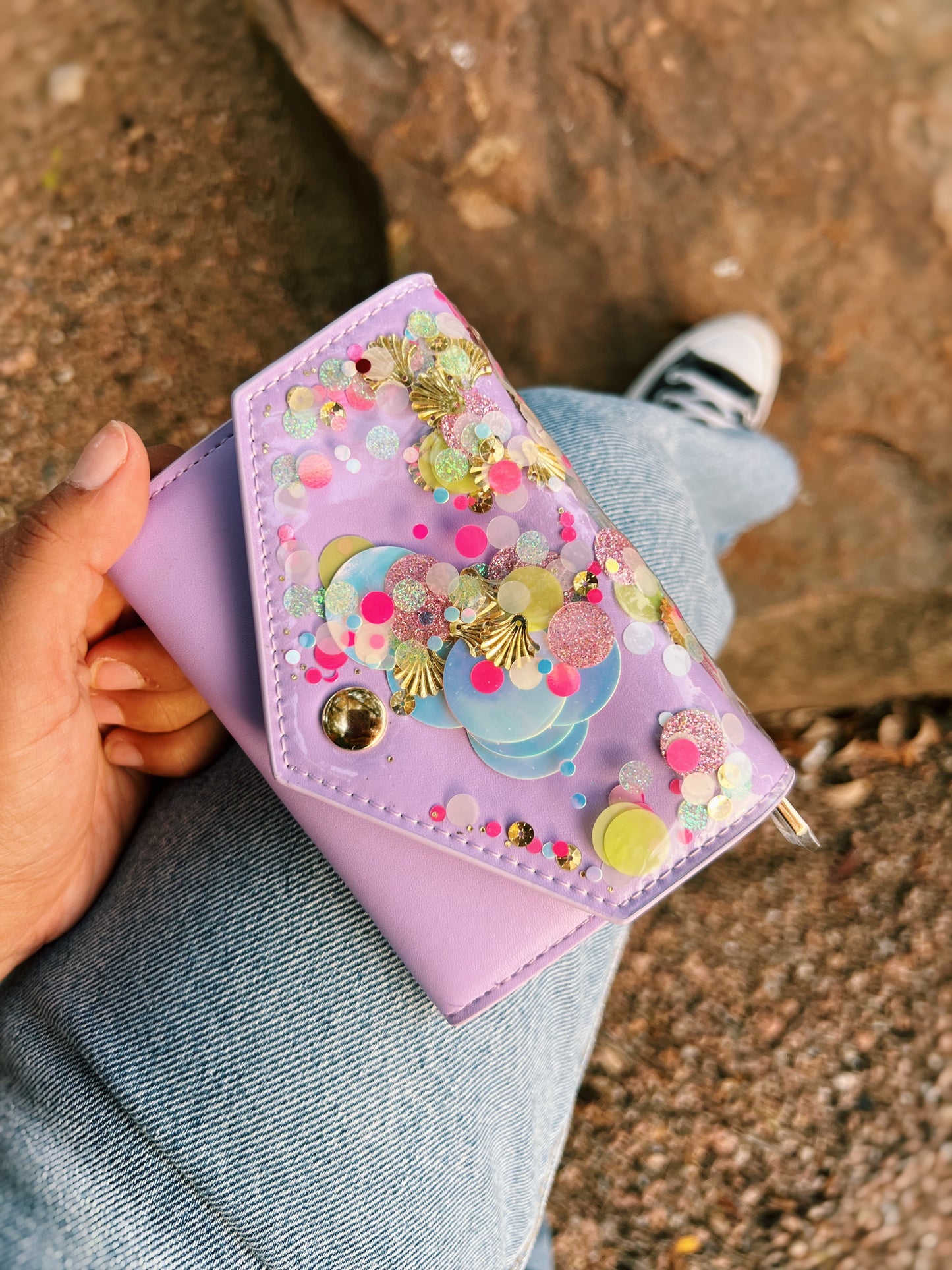 Confetti Shell Bifold Wallet