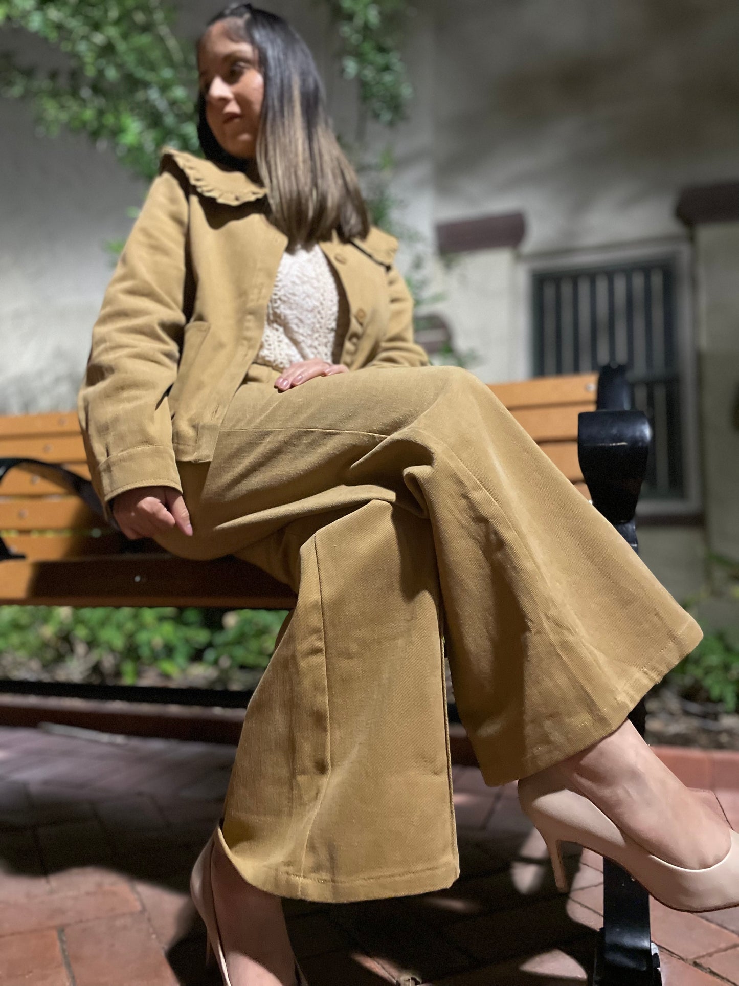 Timeless Pintuck Wide Leg Pant