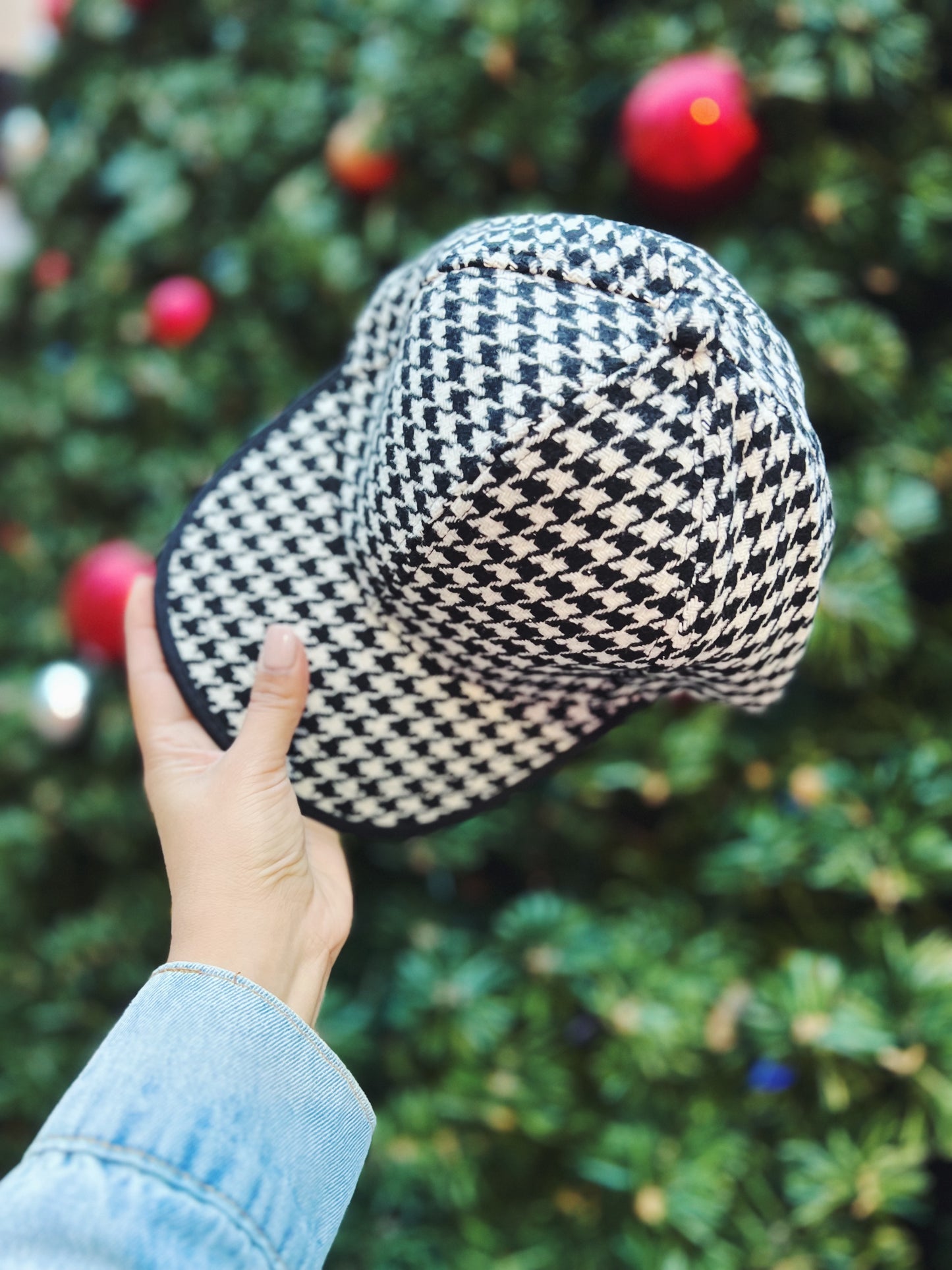 Gingham Baseball Cap