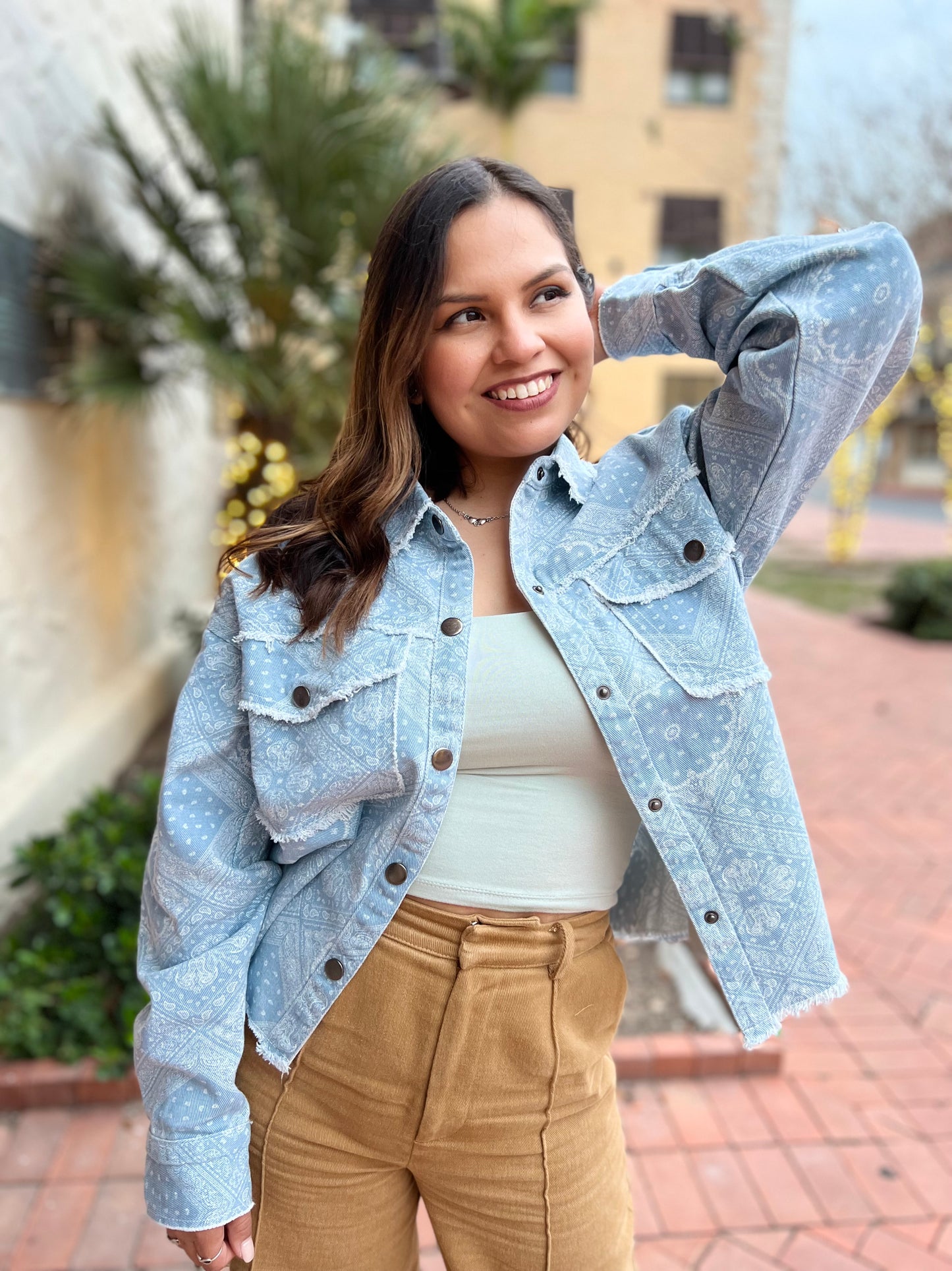 Bandana Print Jacket