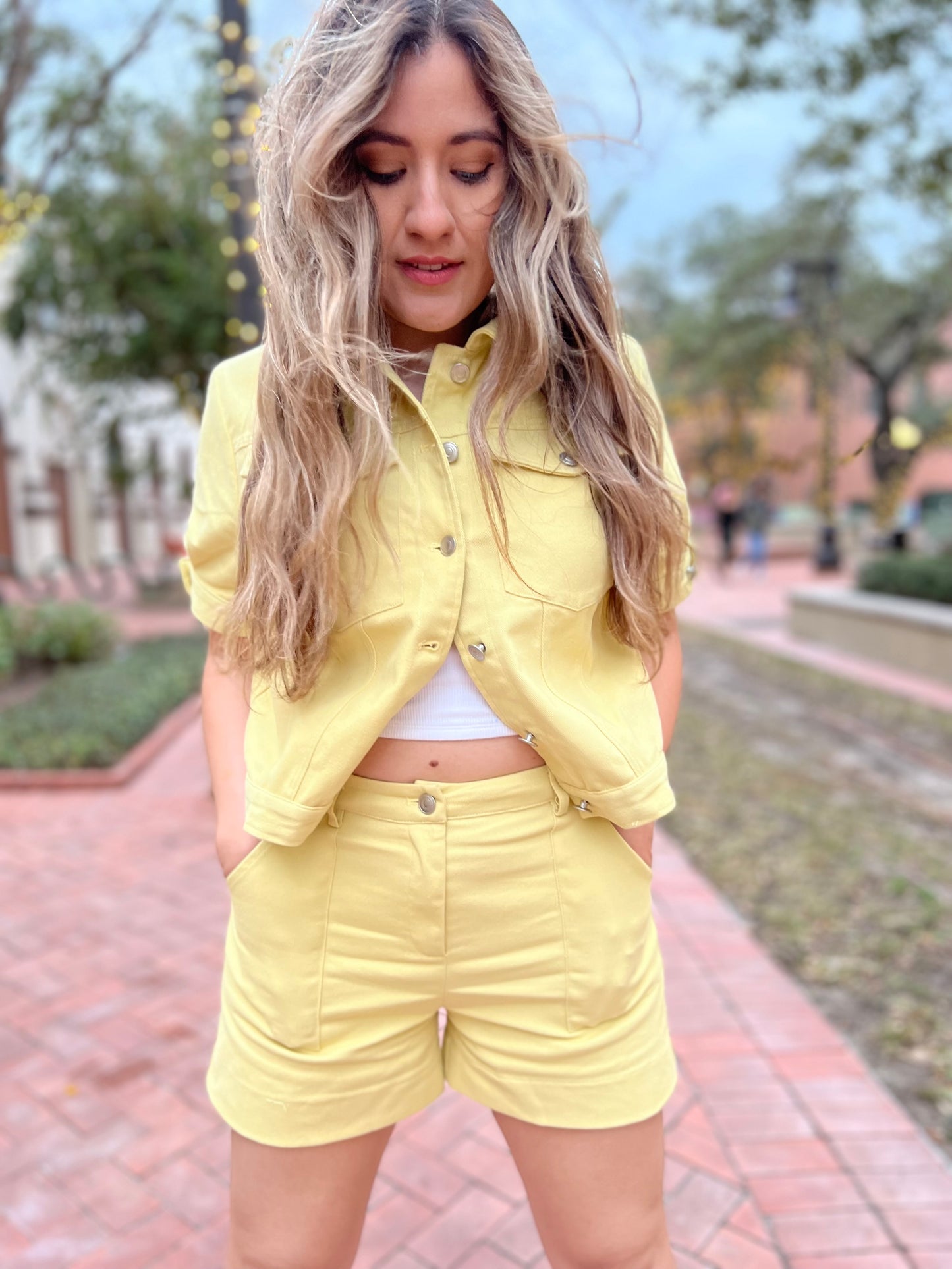 Yellow Twill Jacket