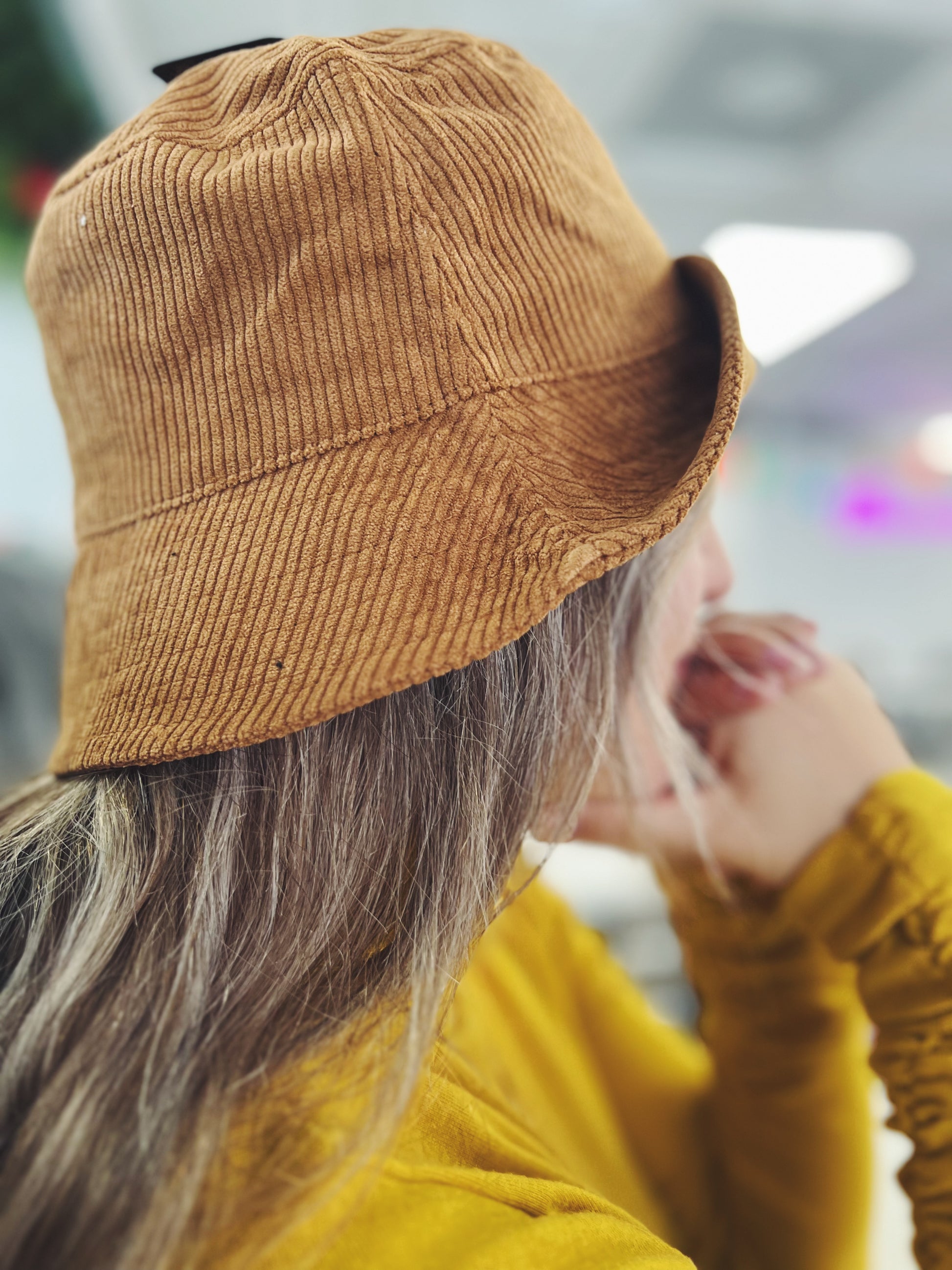 corduroy fisherman hat - Main Image