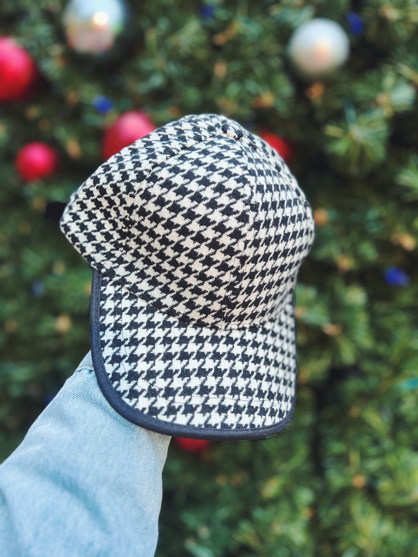 Gingham Baseball Cap